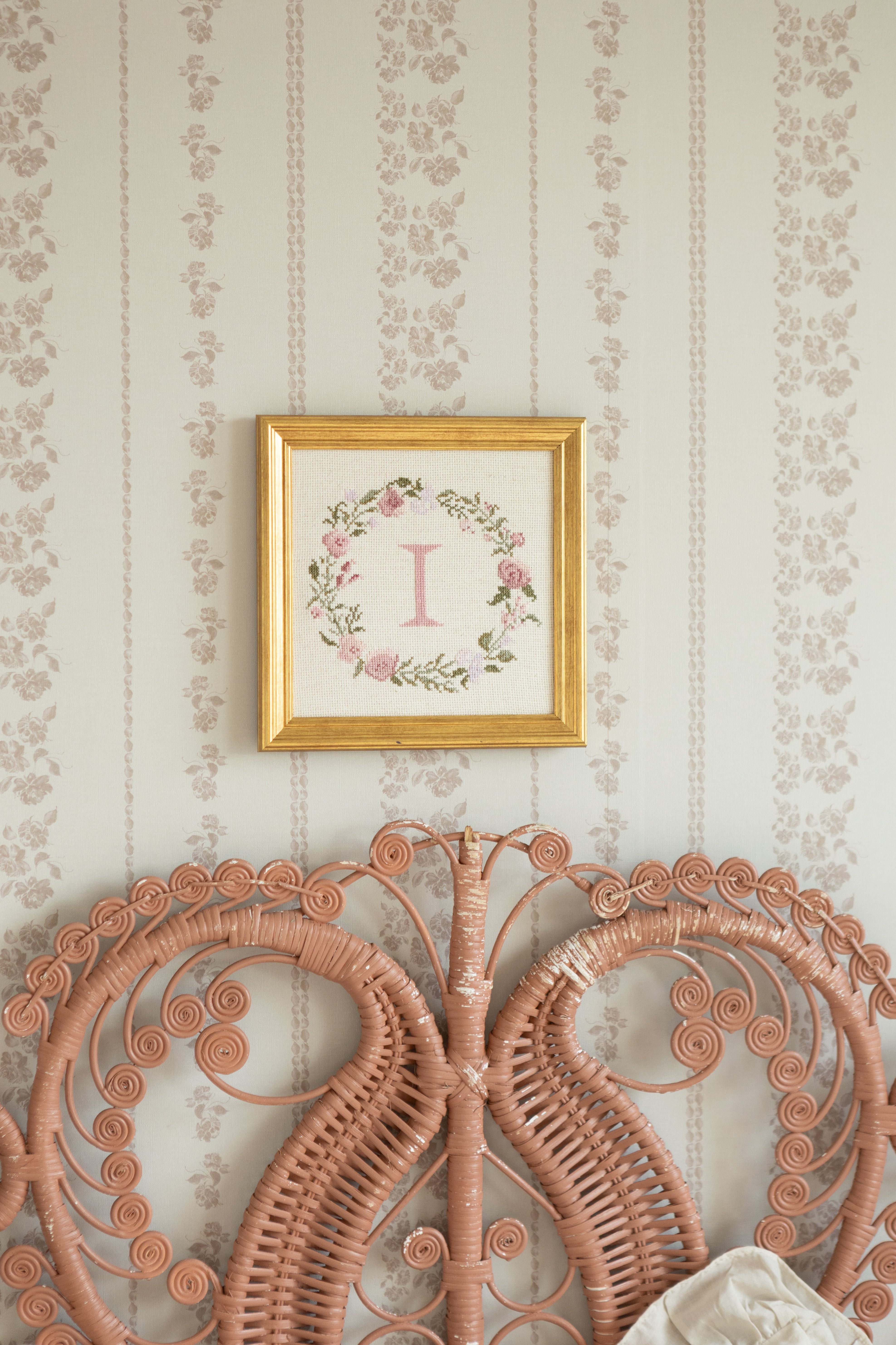 Roselle Stripe Wallpaper By Safari Natalia X Taddy Mikelaites
