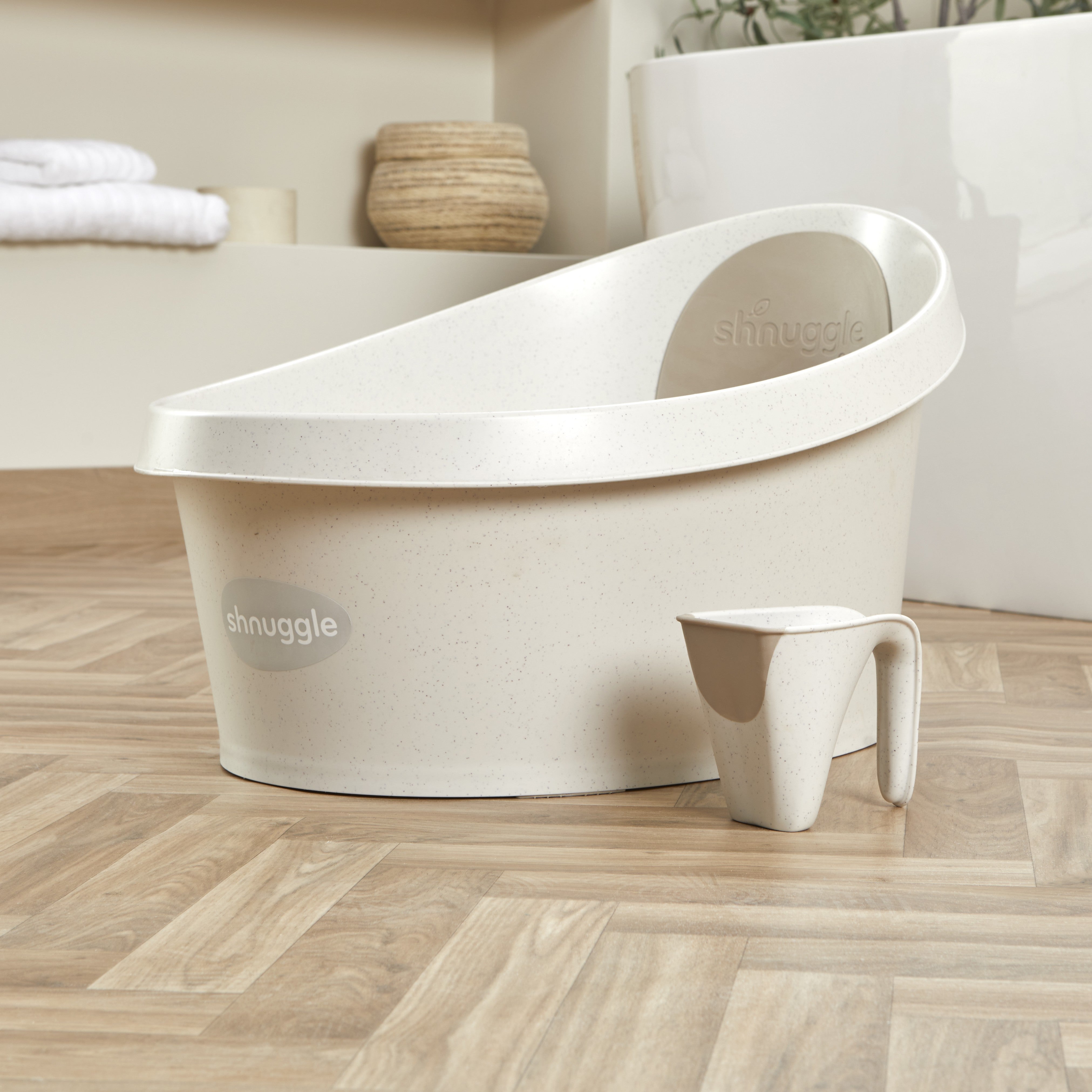 Shnuggle Toddler Bath Tub | Big Bath For Bigger Kids | Child Bathtub Seat Support | Fits In Shower And Adult Bath