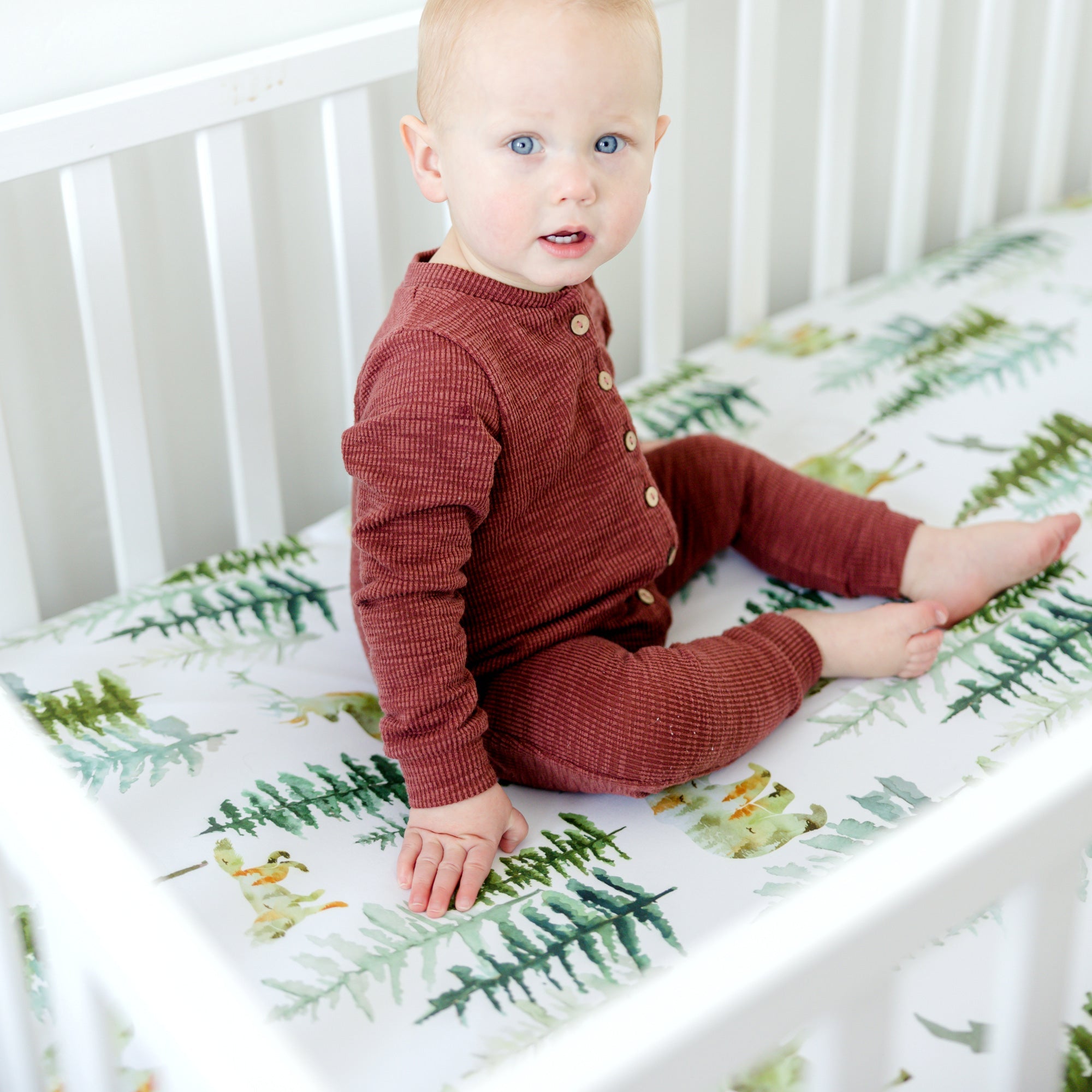 In The Woods Fitted Crib Sheet