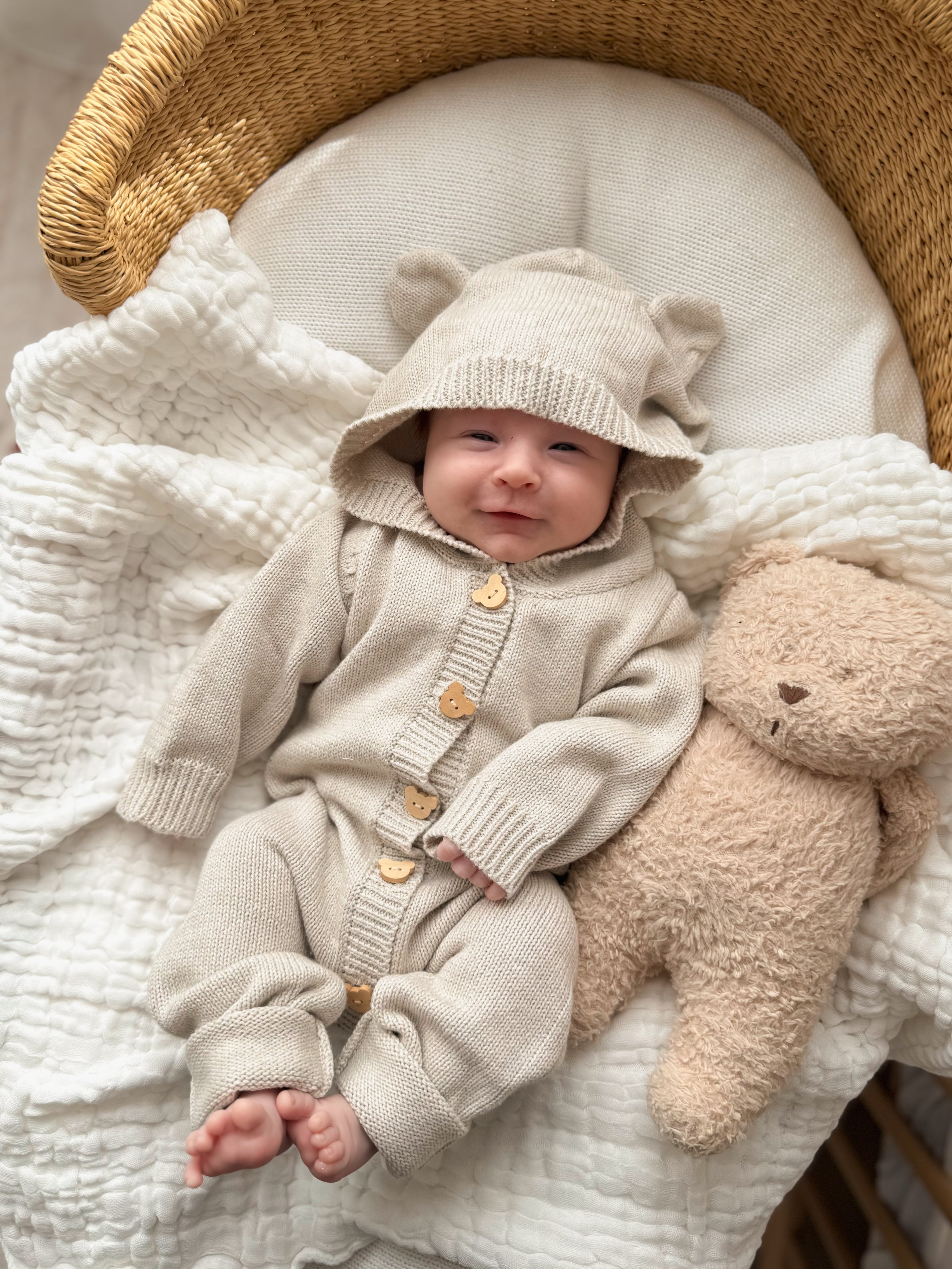 Bear Cub Jumpsuit - Natural