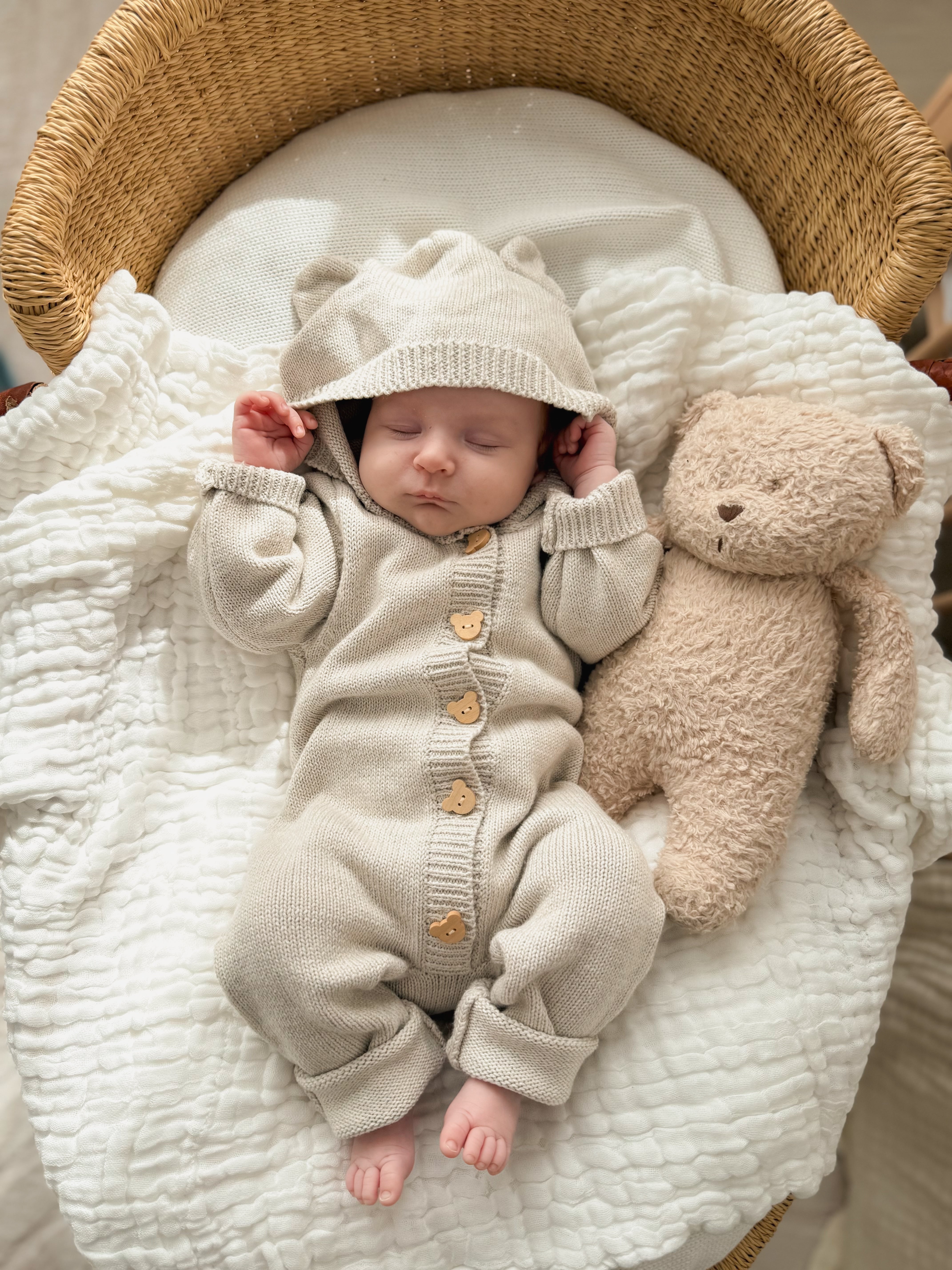 Bear Cub Jumpsuit - Natural