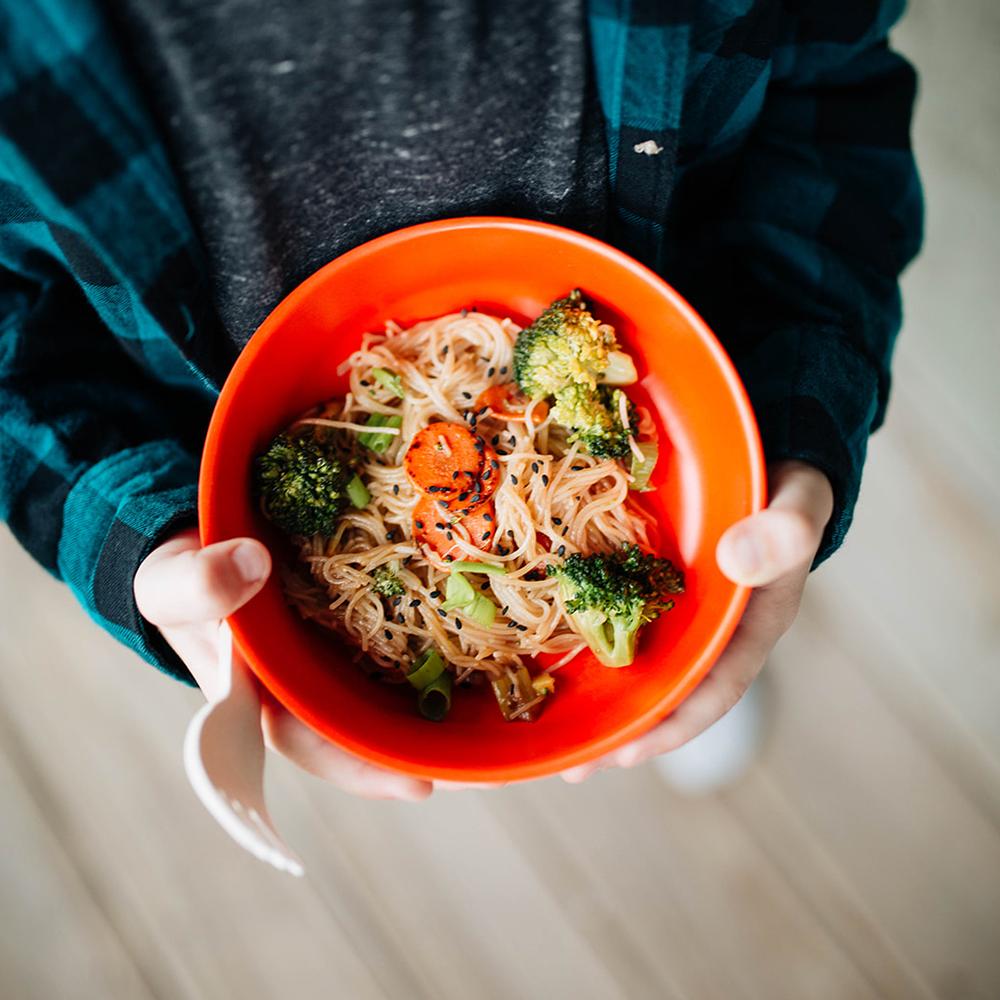 Bamboo Kids Bowl - Set Of 4 - Persimmon