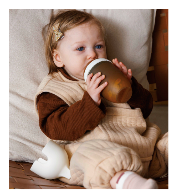 Ultra Wide Neck Baby Bottle 8 Oz White