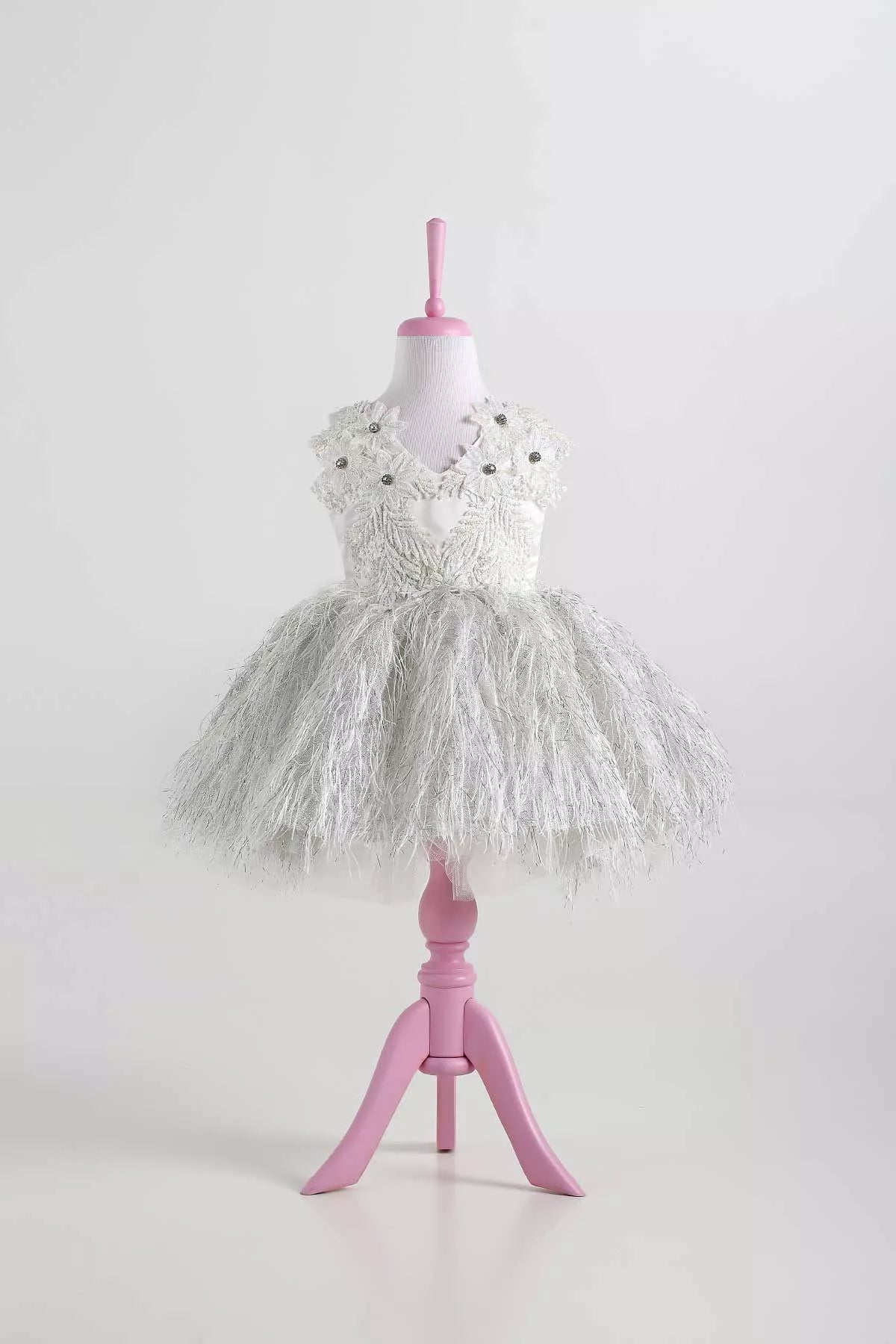 Elena White Party Dress