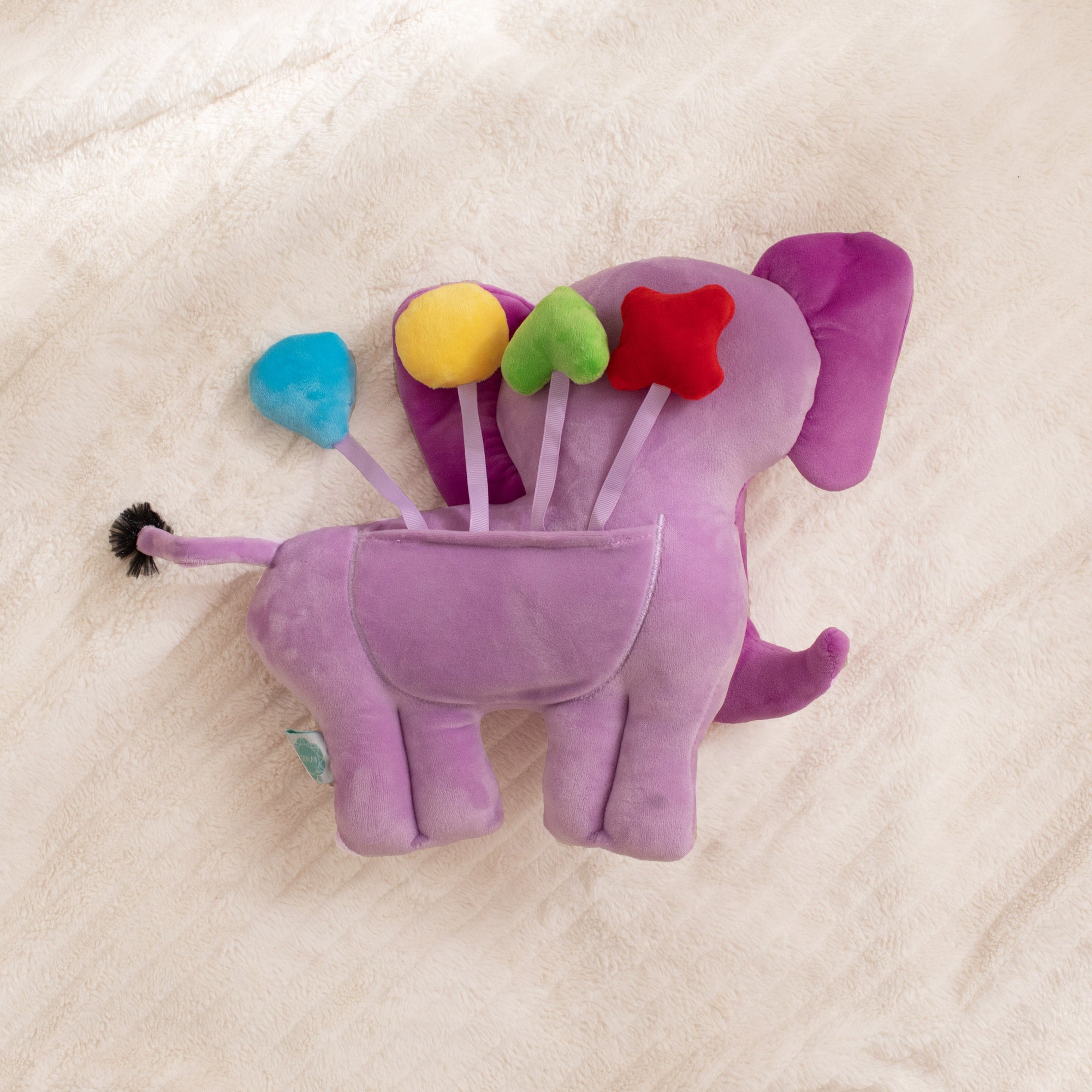 Violet Elephant Snugglebuddies Emotions Plush
