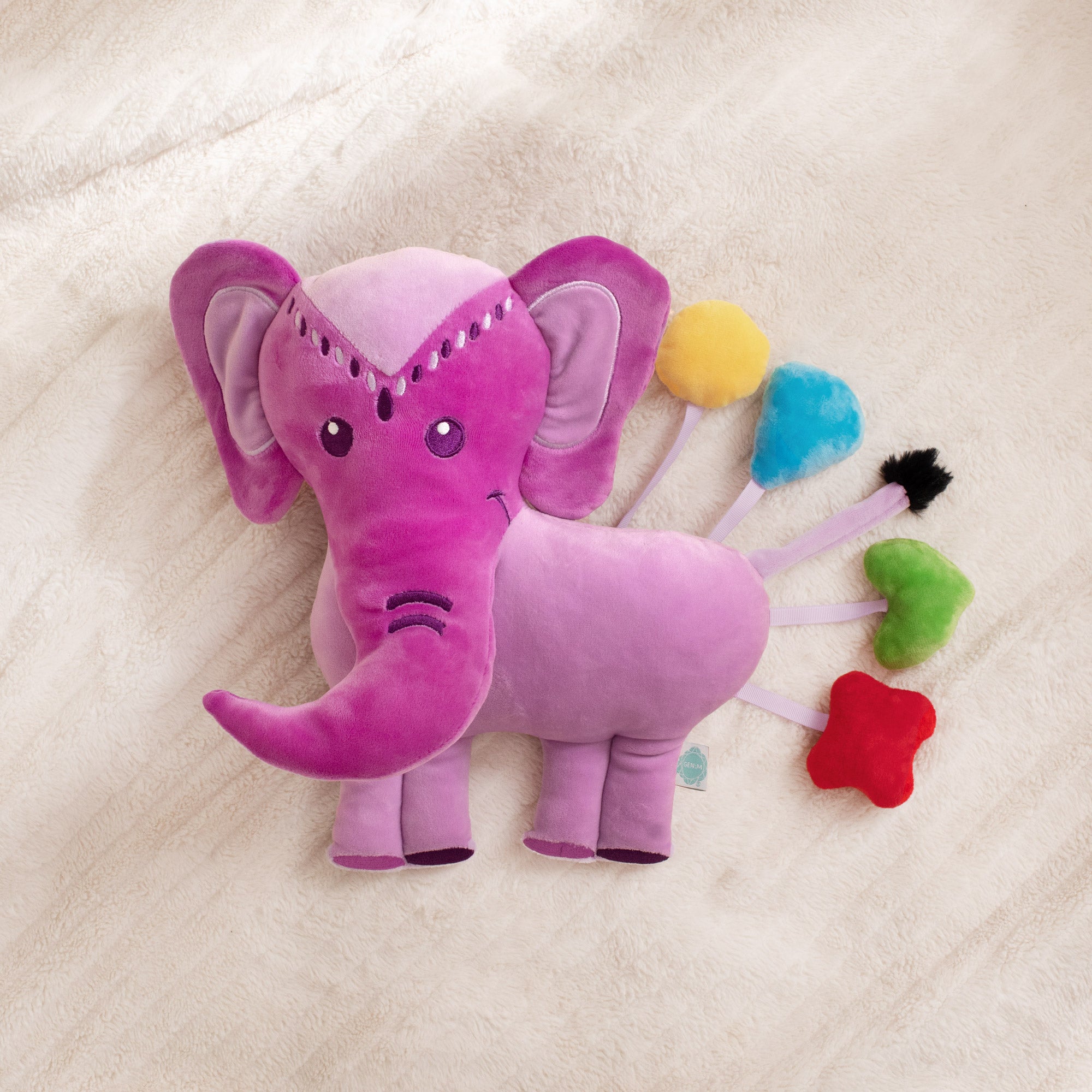 Violet Elephant Snugglebuddies Emotions Plush