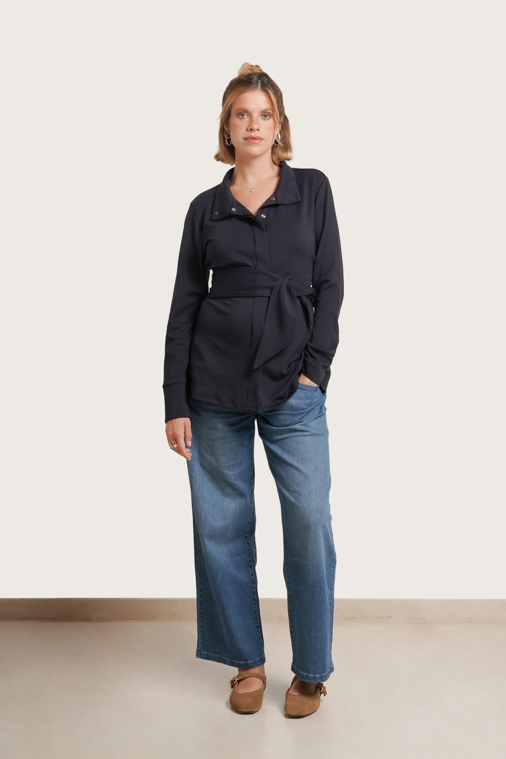 Slouch Under The Belly Denim