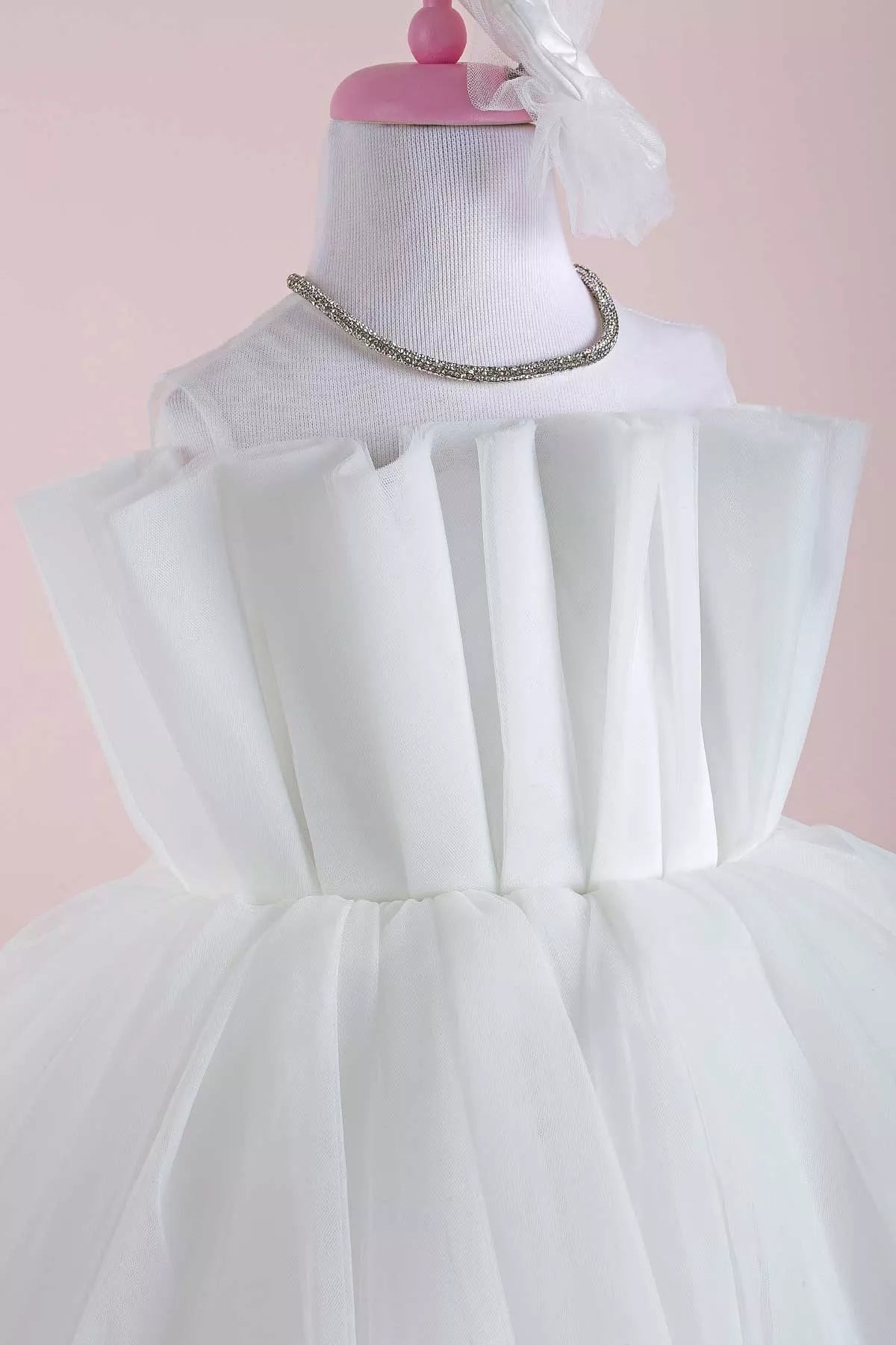 Eliza White Party Dress