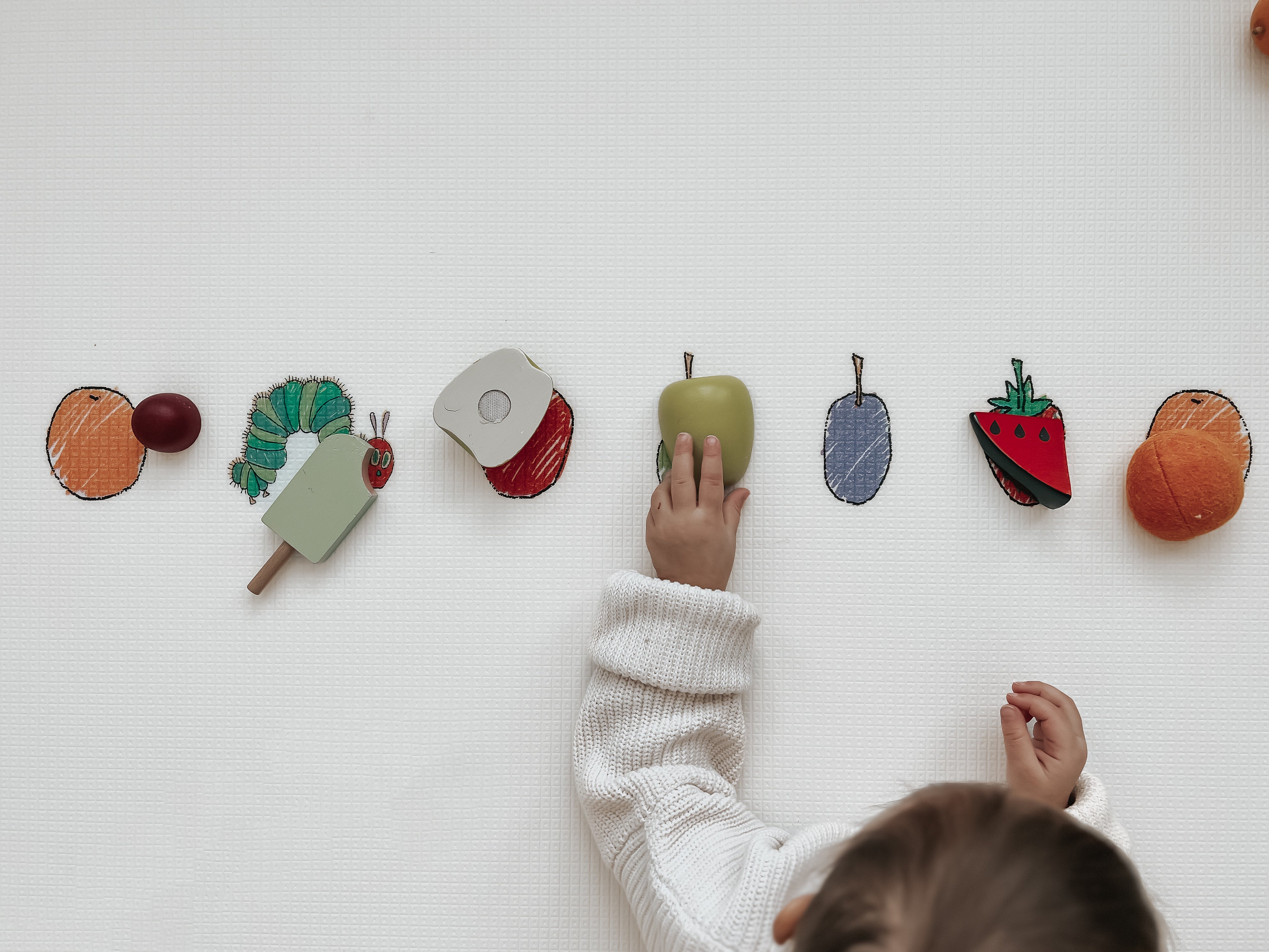 World Of Eric Carle X Little Bot Baby Play Mat (ofie Mat, Caterpillar Life + Country Road Nordic)