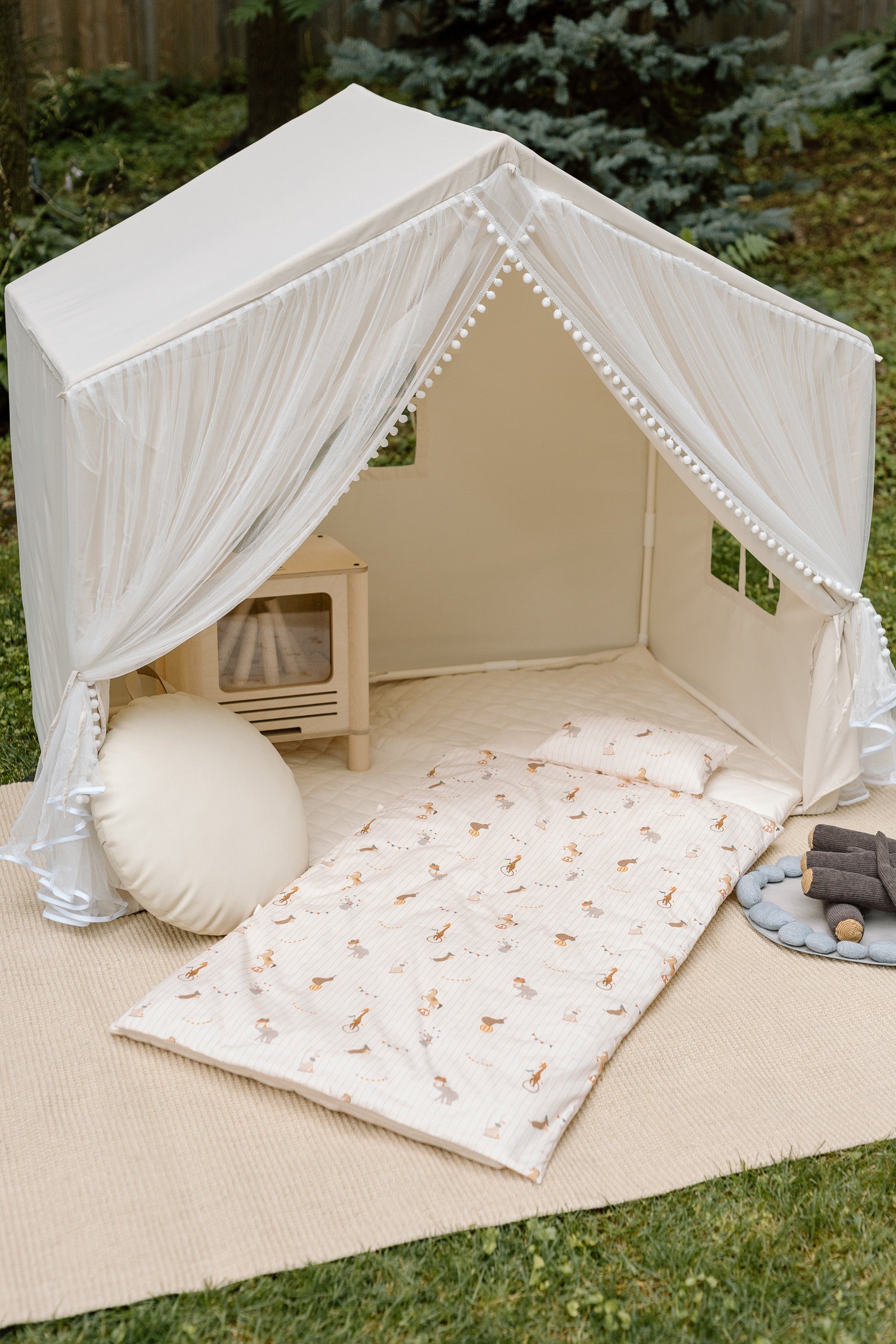 Organic Portable Bedding Set- Dreamy Animal