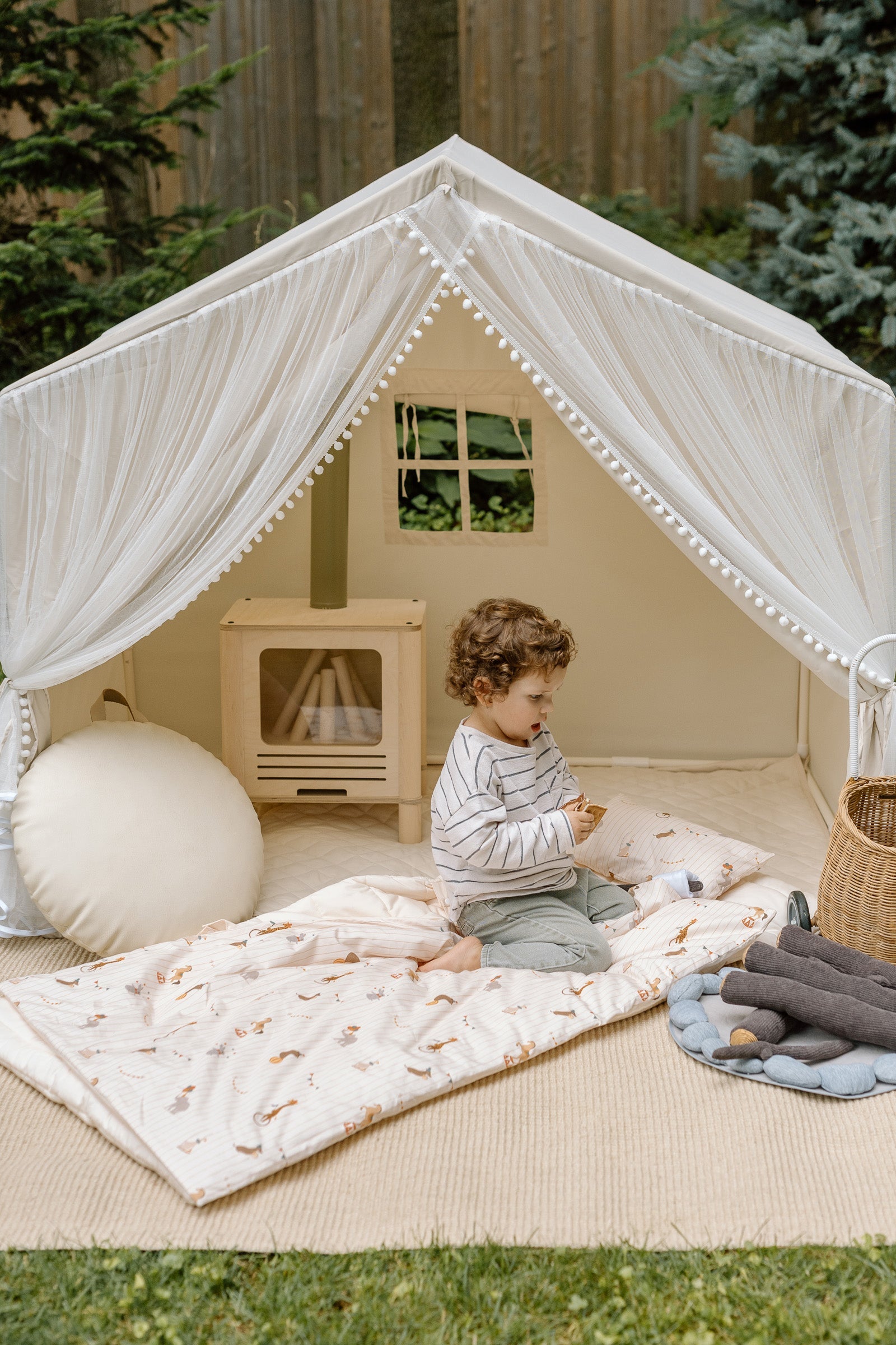 Organic Portable Bedding Set- Dreamy Animal