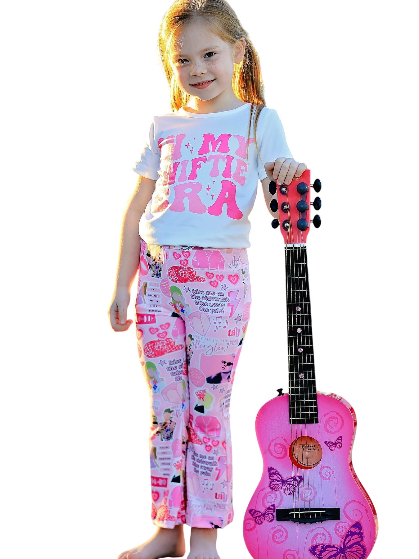 Valentine's Day “in My Swiftie Era” Print Top +pants Set