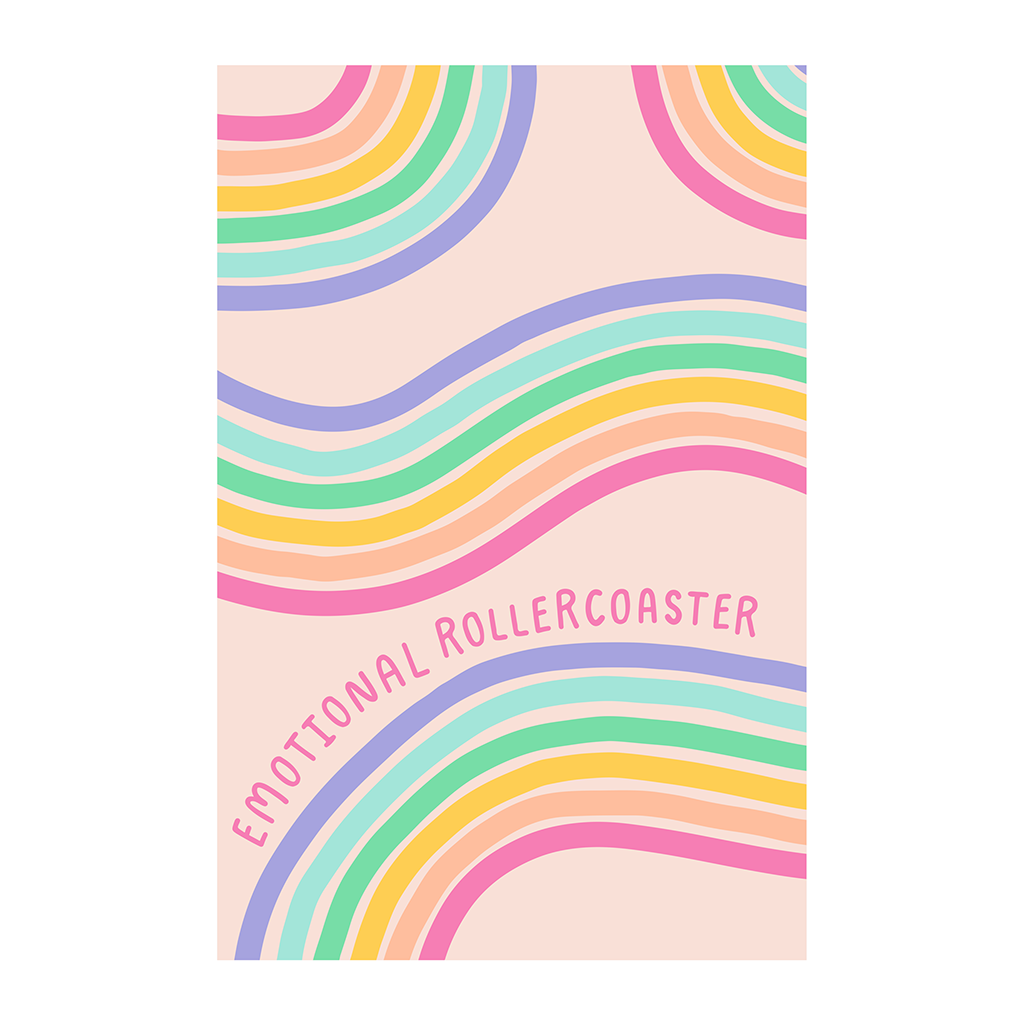 Emotional Roller Coaster Poster - 13x19