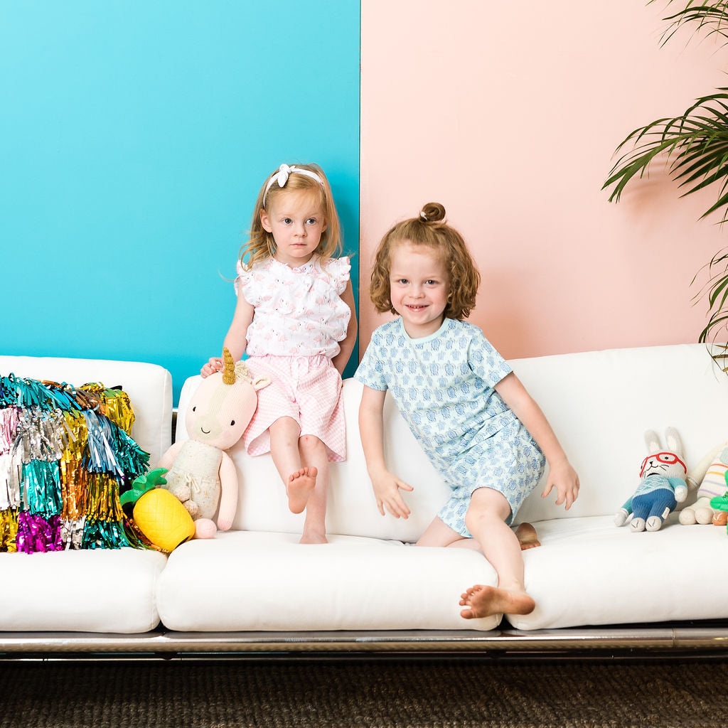 Pink Flamingo Onesie With Bows