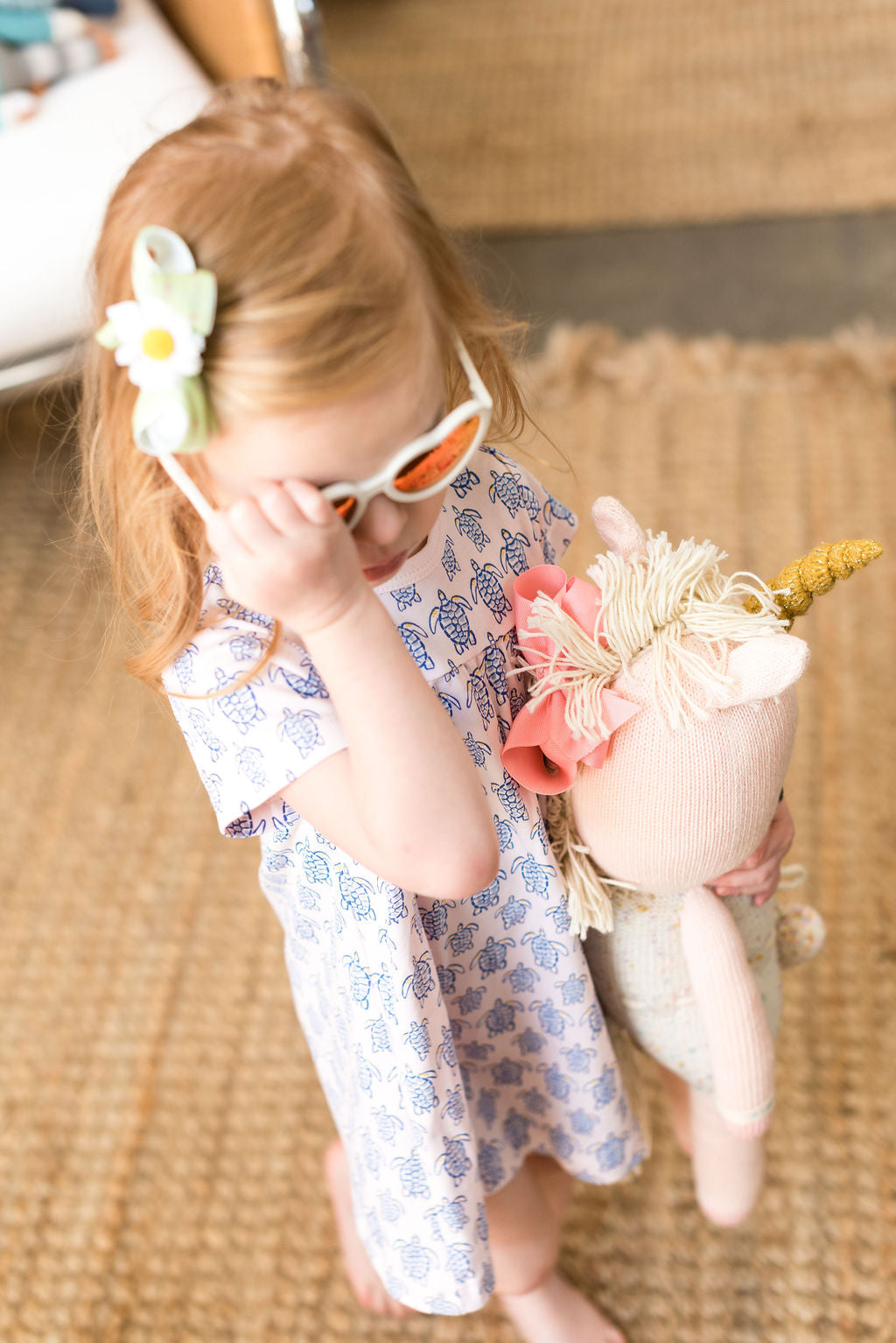Pink Sea Turtle Swing Dress
