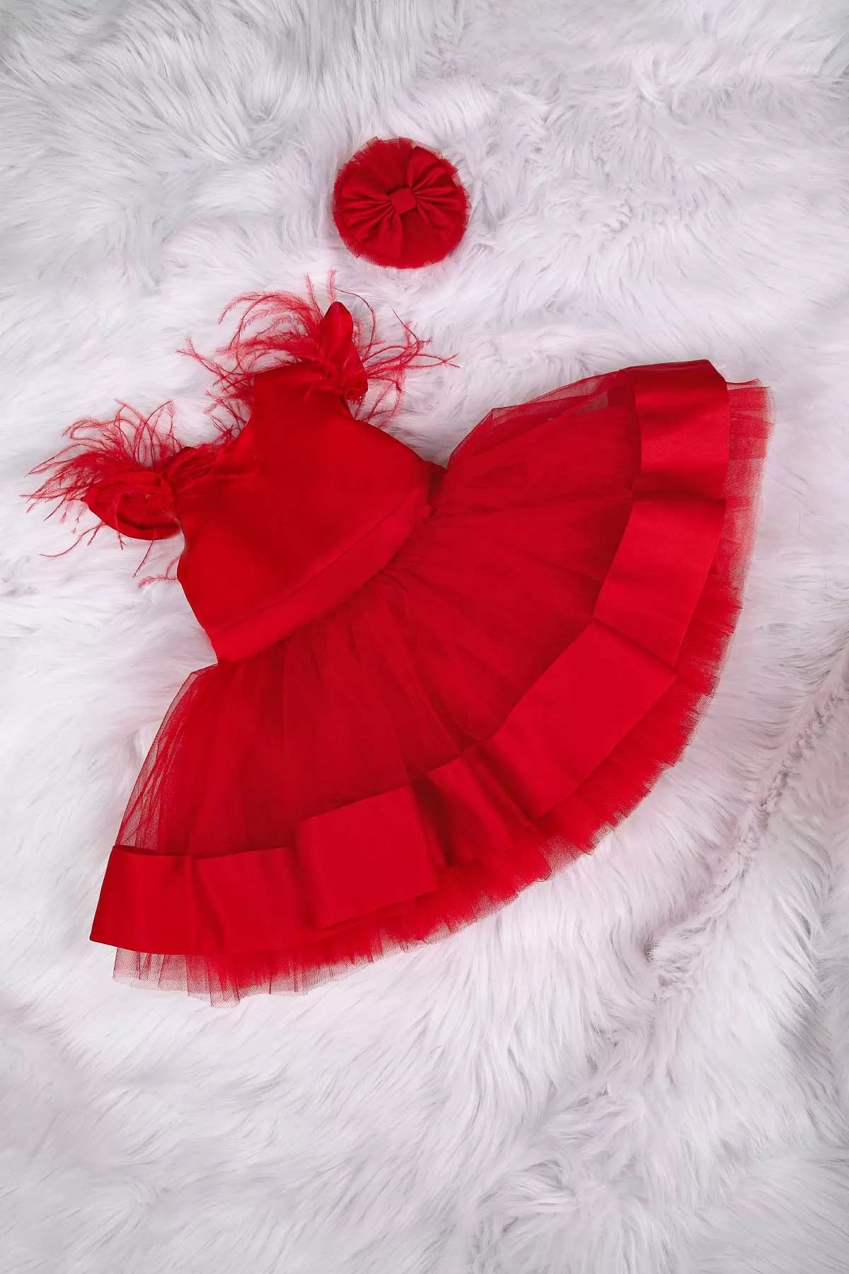 Evelyn Red Baby Dress