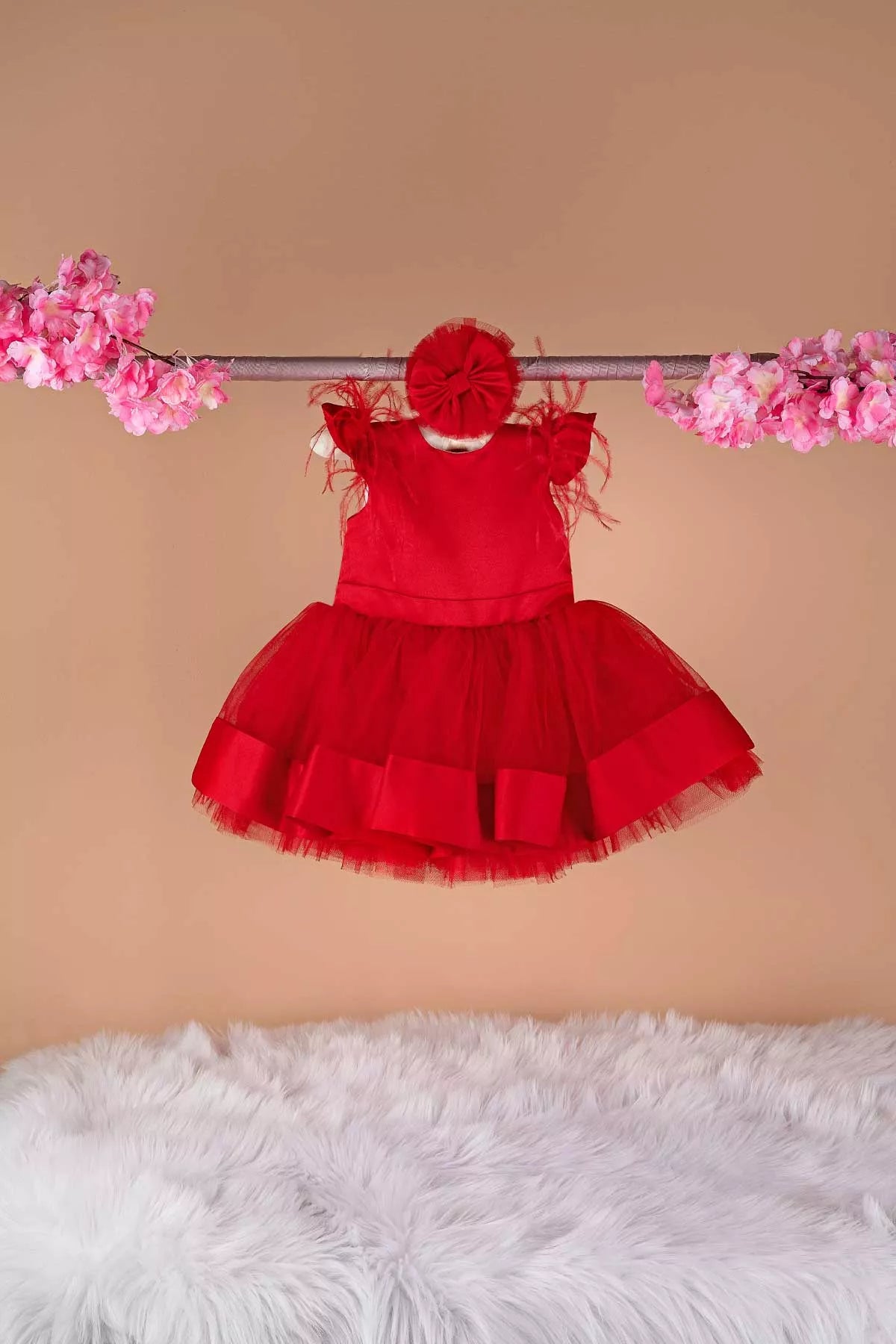 Evelyn Red Baby Dress