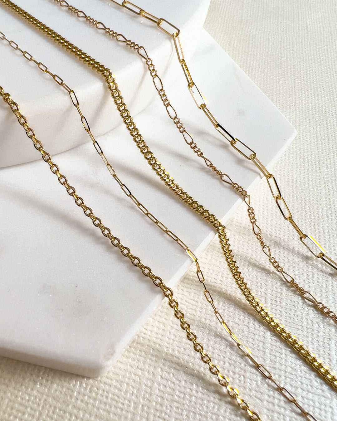 14k Gold Baby Open Link Chain Bracelet