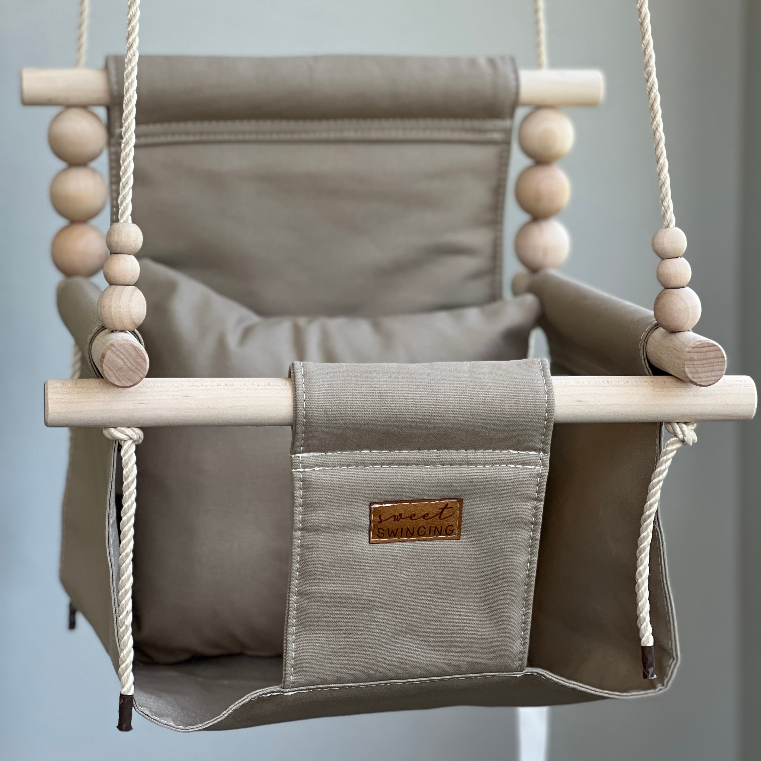 Organic Cotton Indoor High Back Swing Sand