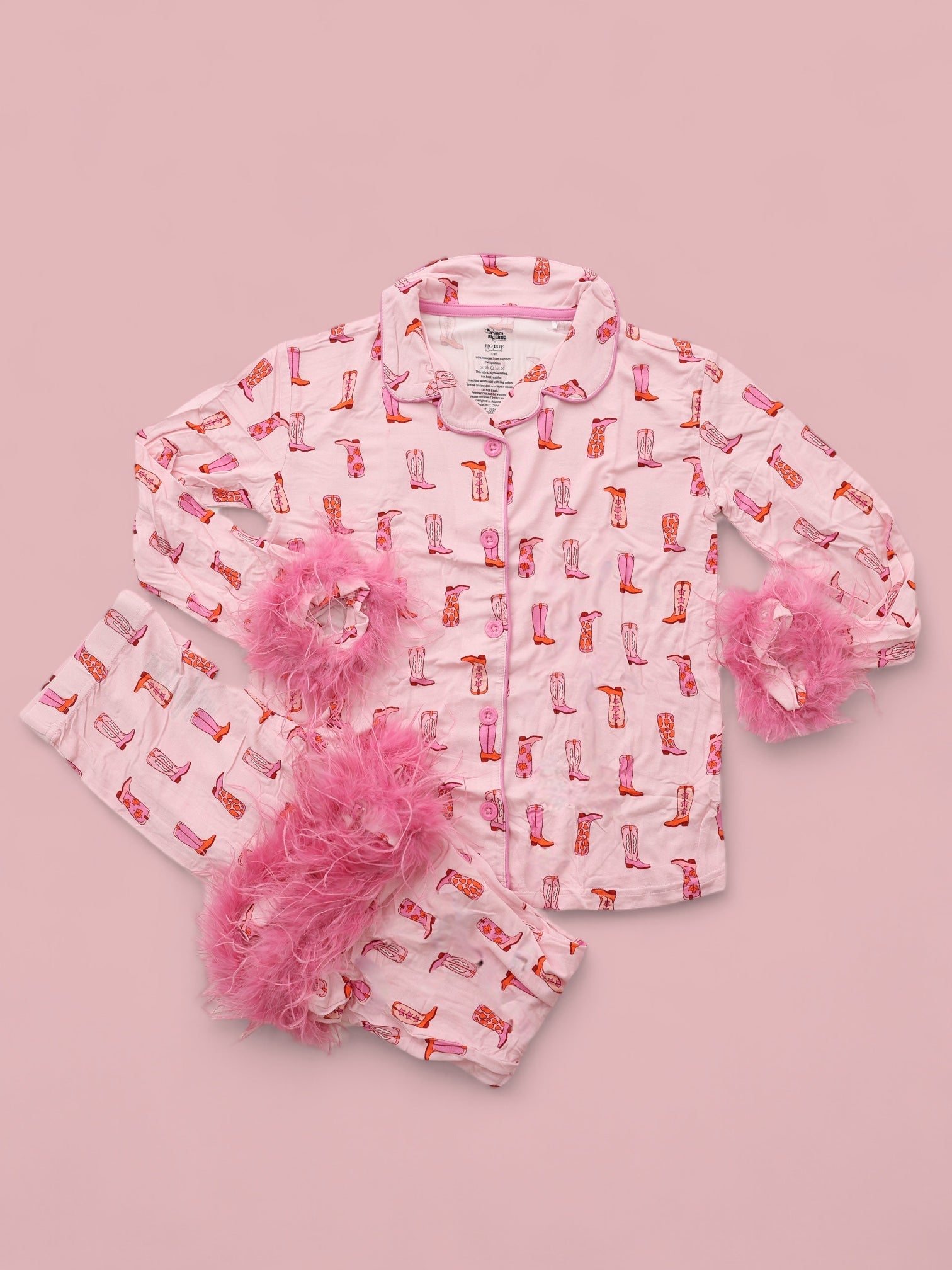 Exclusive Yee Haw Hollie Girl's Flare Feathered Dream Set