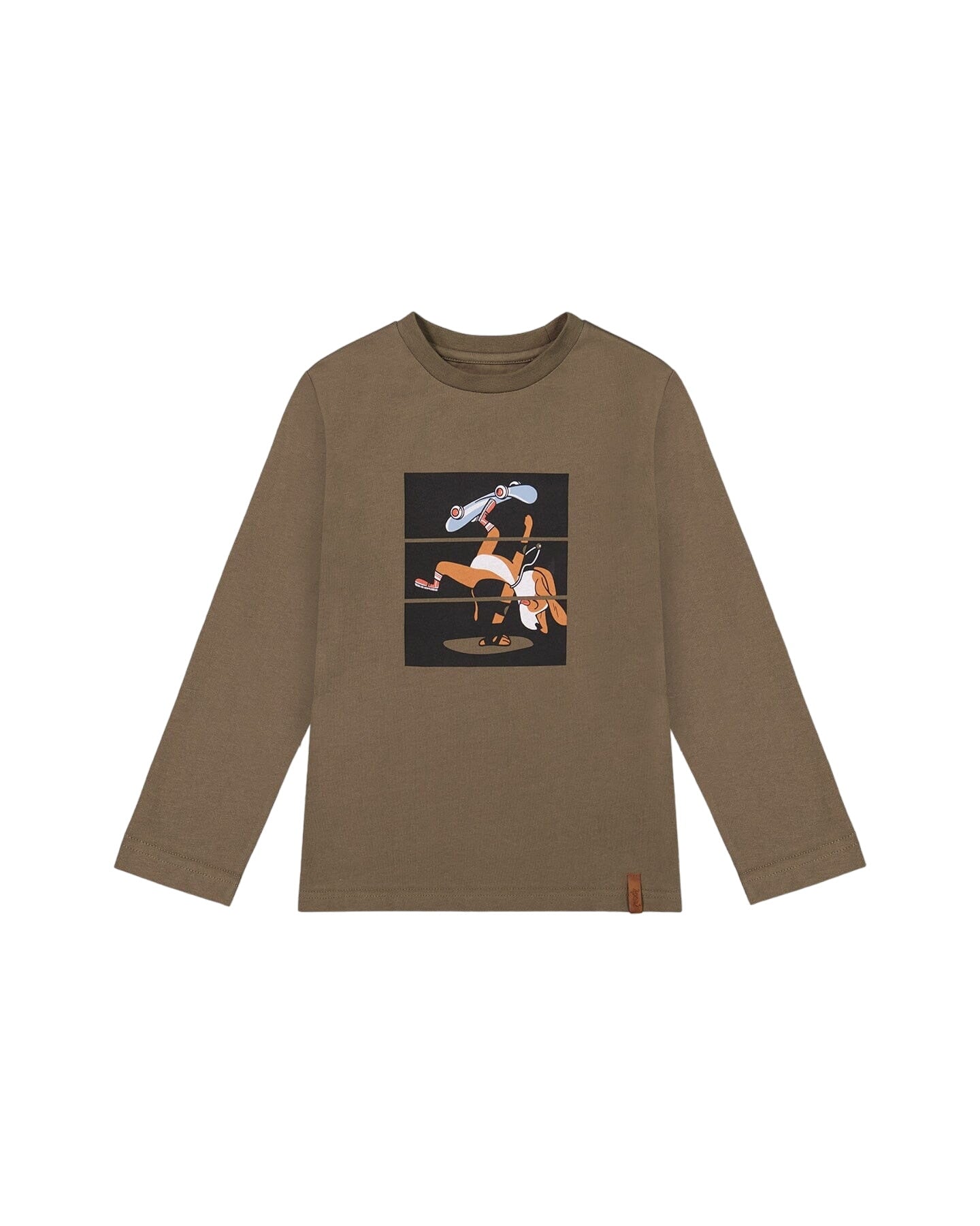 Jersey T-shirt With Print Grape Leaf