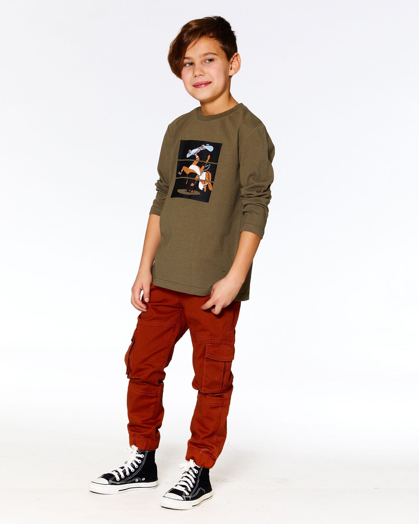 Jersey T-shirt With Print Grape Leaf