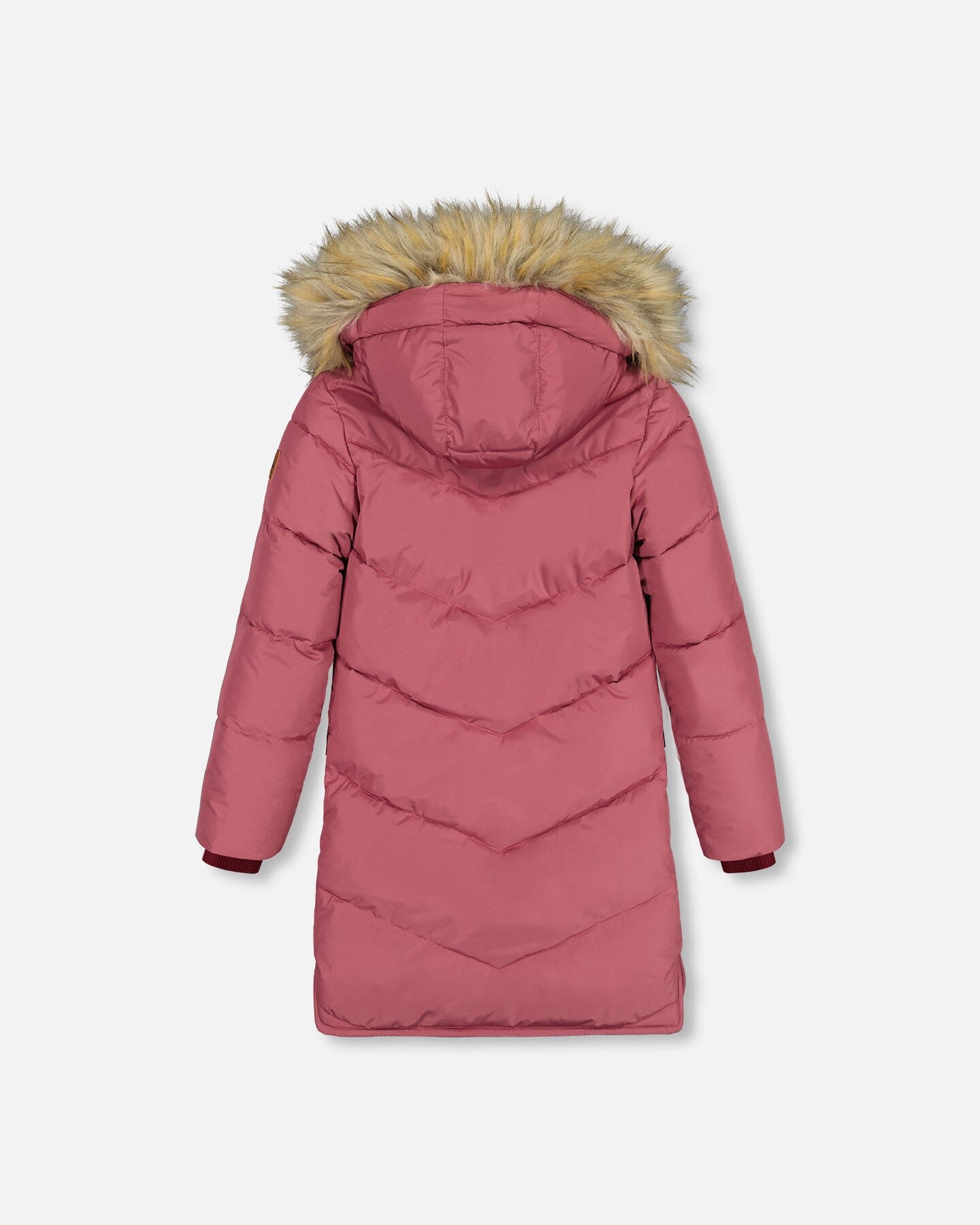 Puffy Long Coat Burgundy