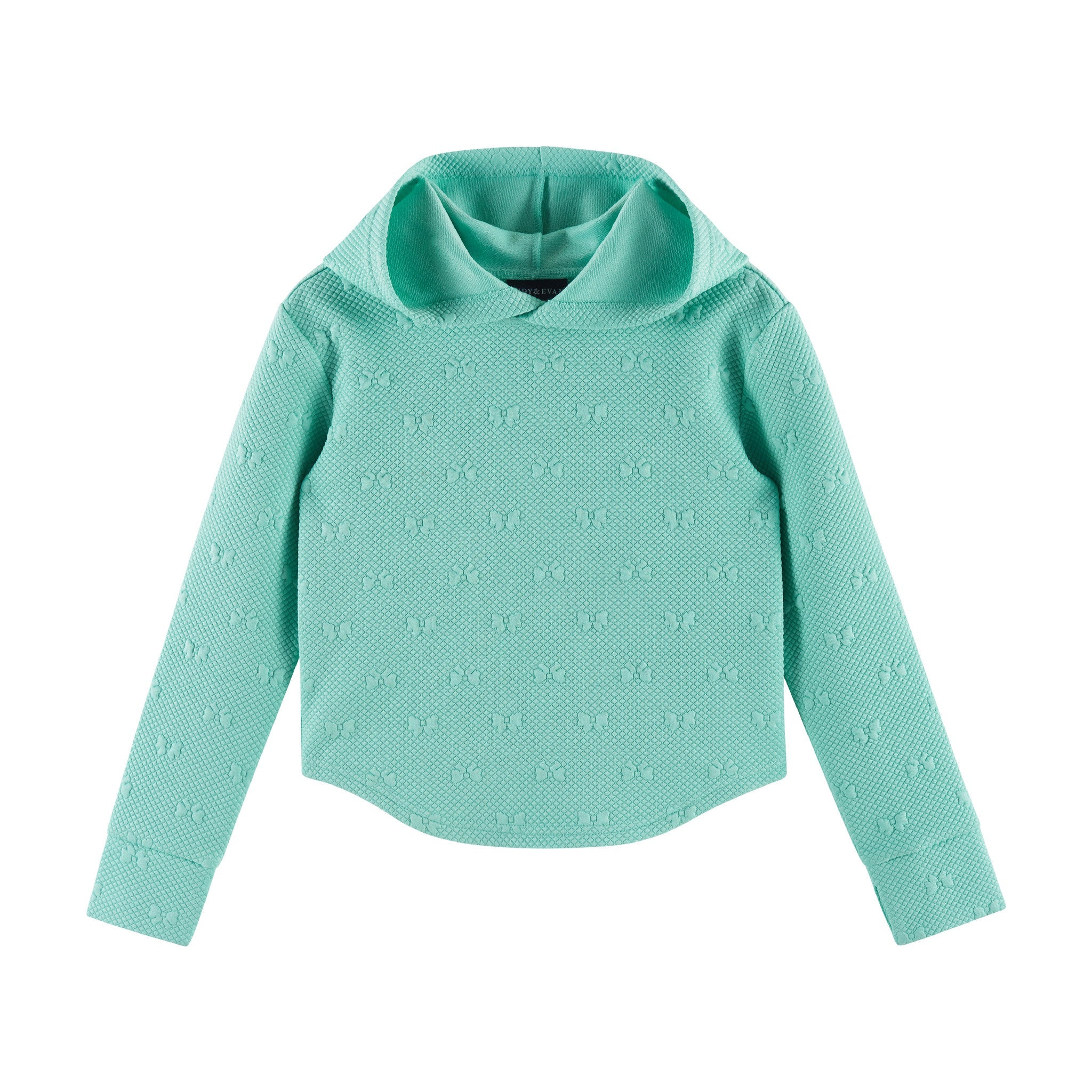 Kids Embossed Lounge Set | Aqua Bows