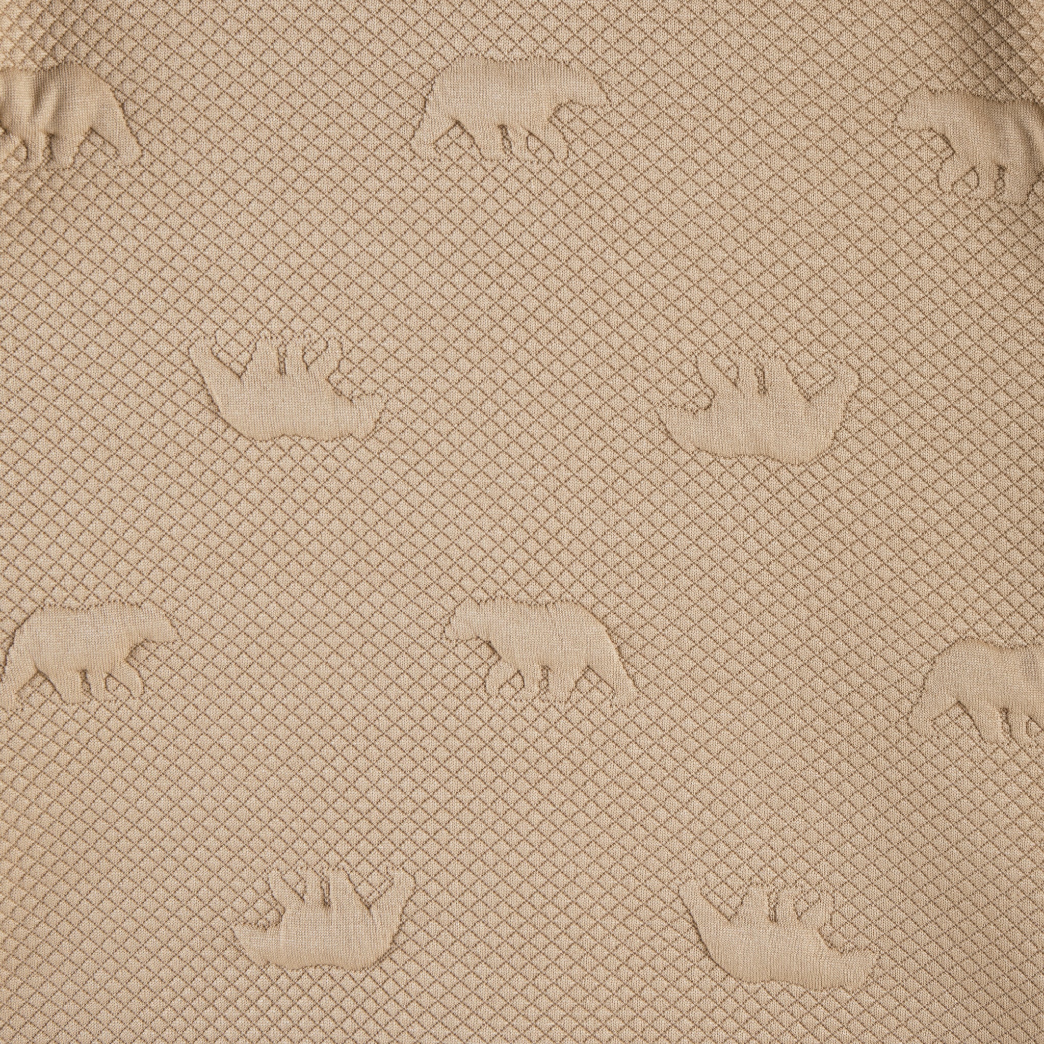 Kids Embossed Lounge Set | Taupe Bear