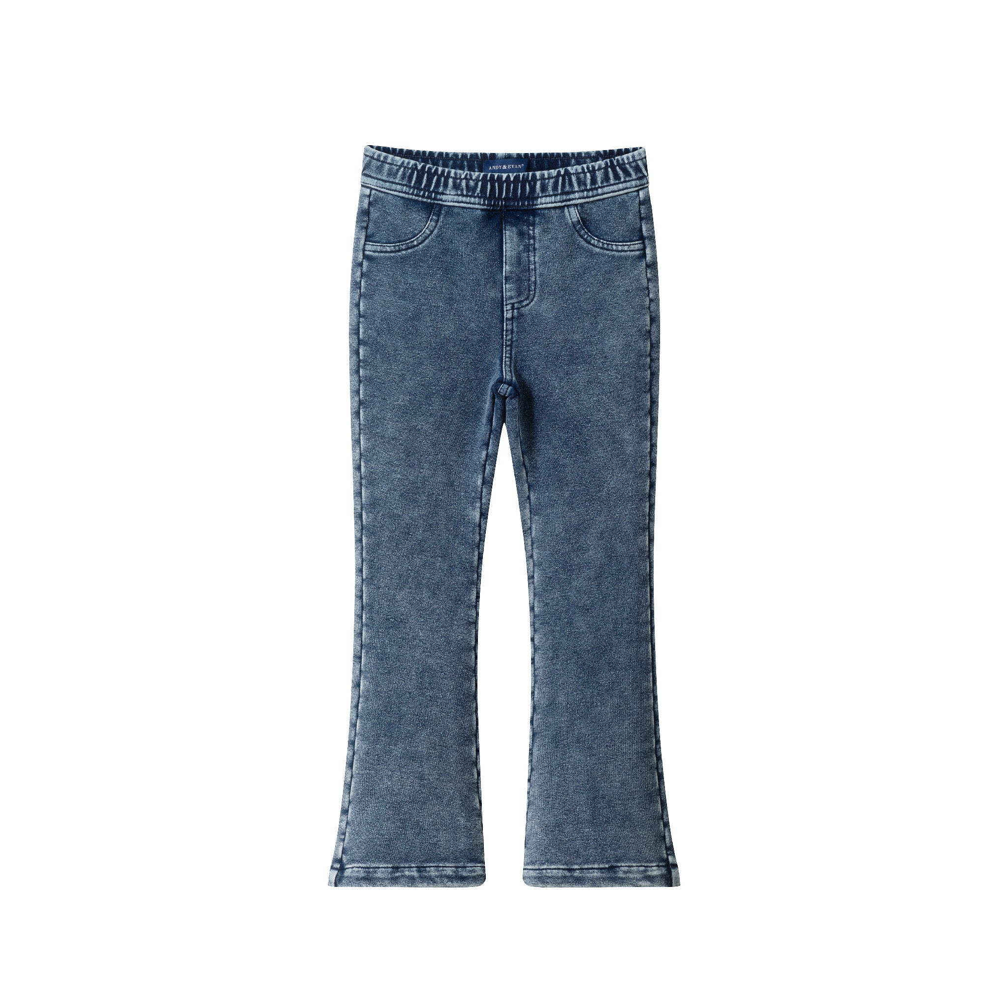 Kids Knit Denim Pant | Mid Wash