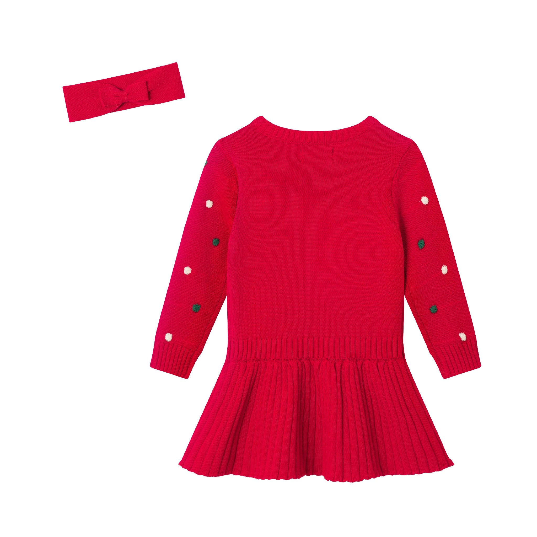 Infant Dress & Headband Set | Festive Dot