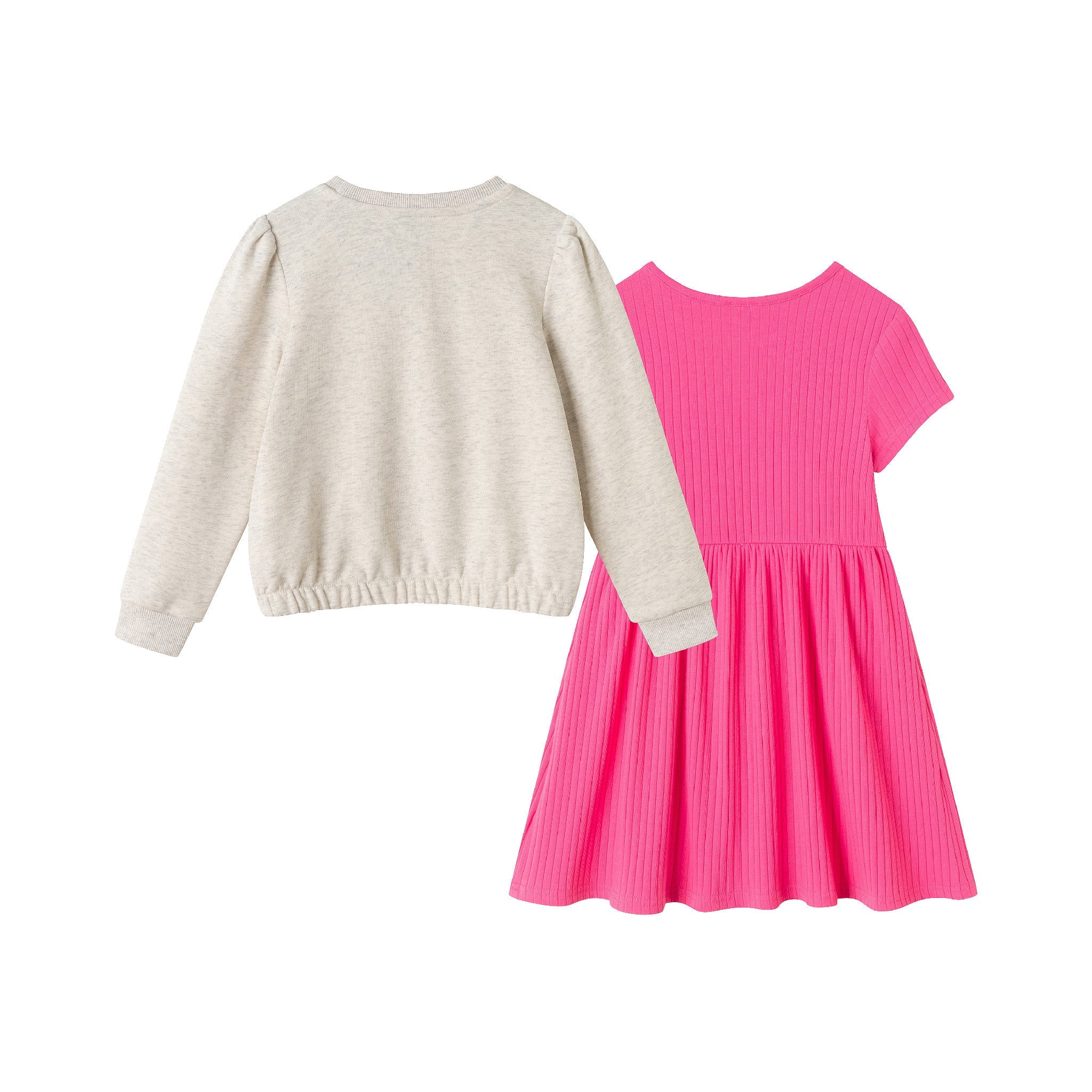 Girls Sweatshirt & Dress Set | Pink Ballerina