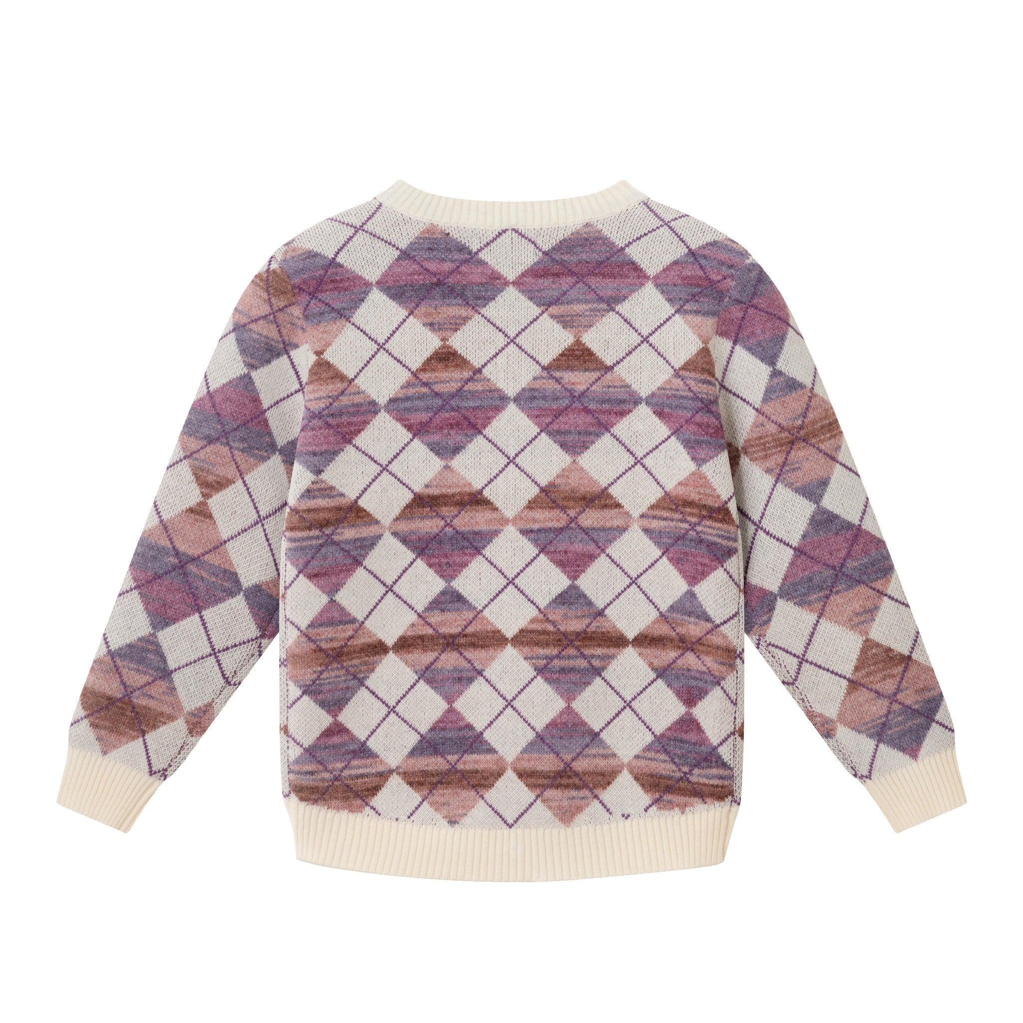 Kids Argyle Sweater & Ribbed Flare Pant Set