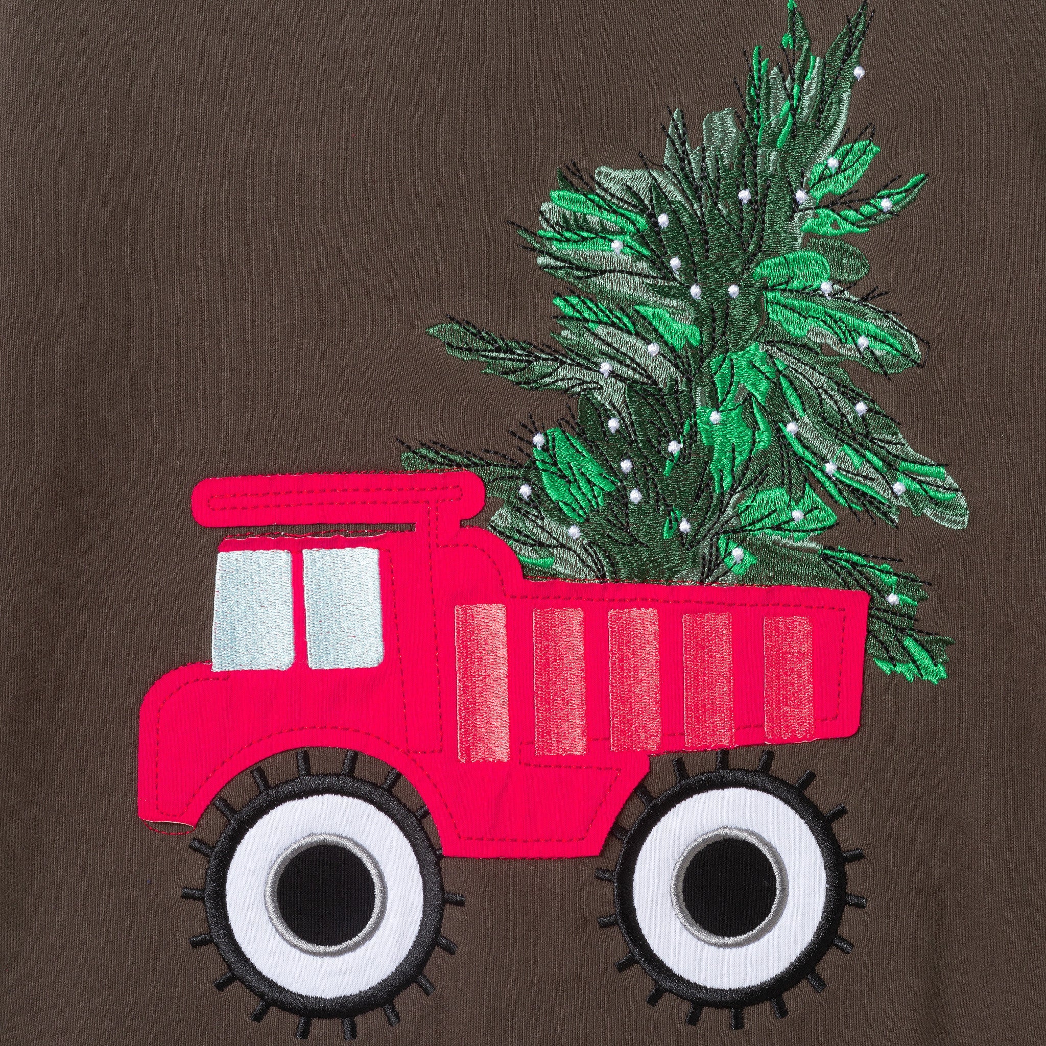 Kids Sweater & Twill Jogger Set | Holiday Truck