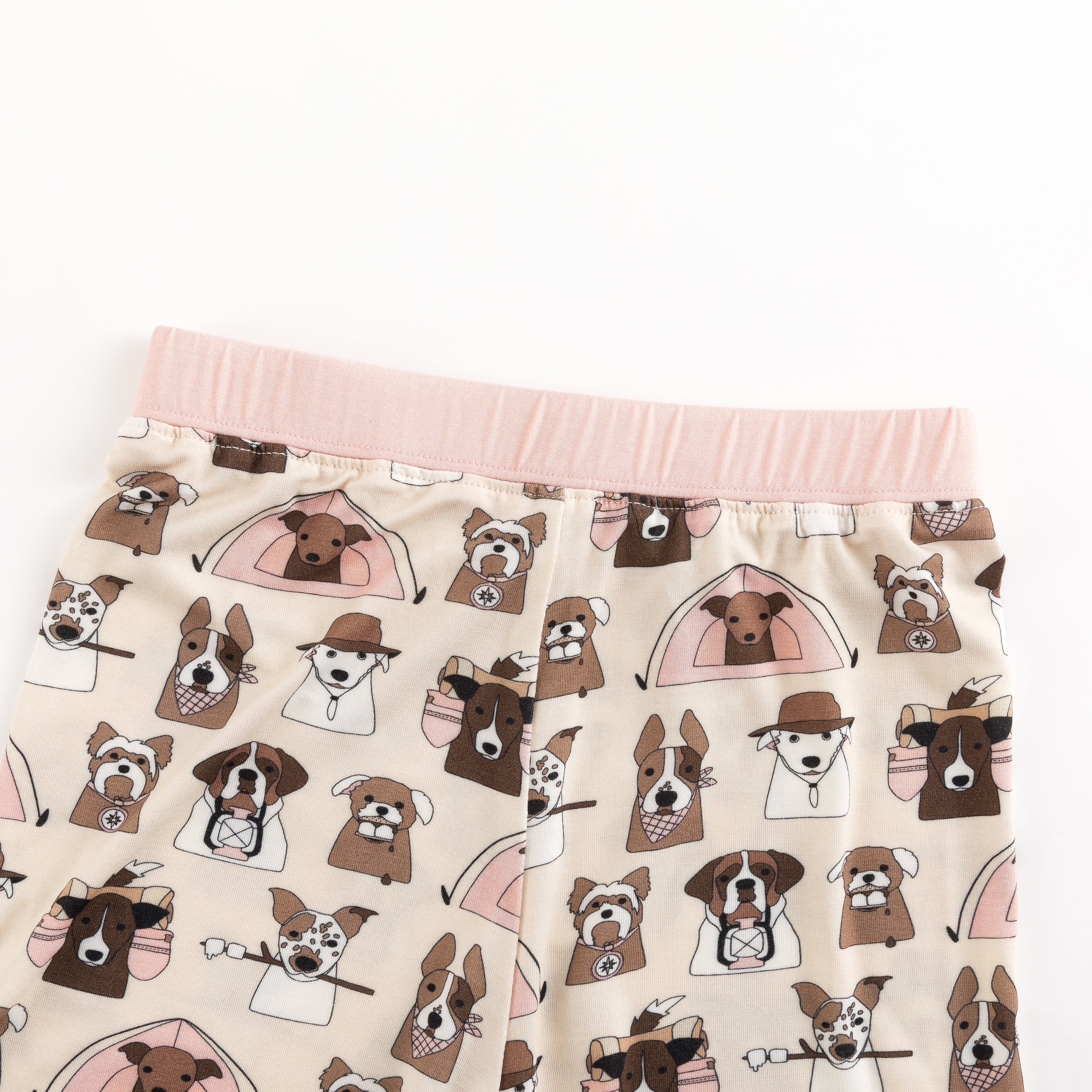 Camp Paws (short Sleeve Pj) - Pink