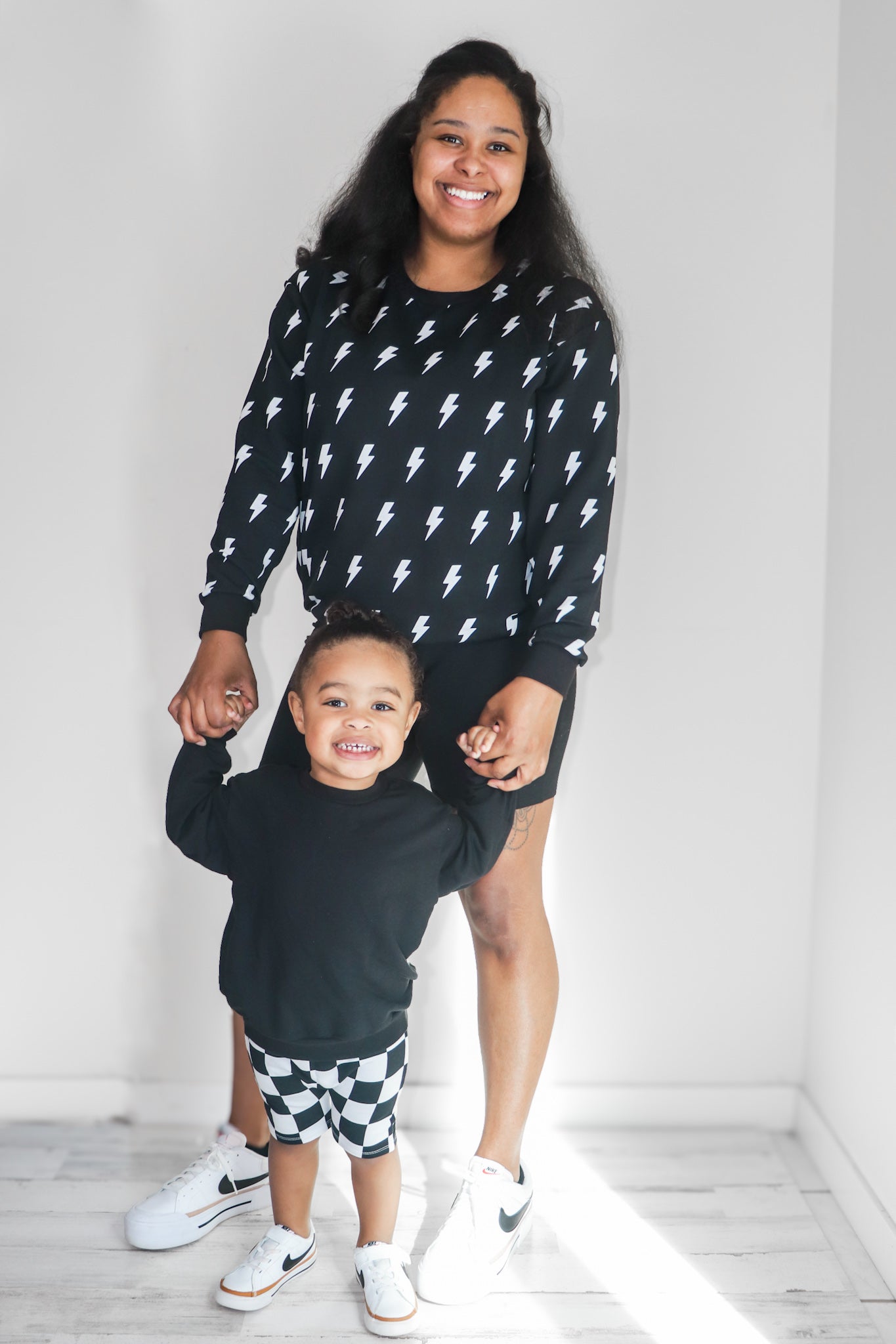 Onyx Check Biker Set