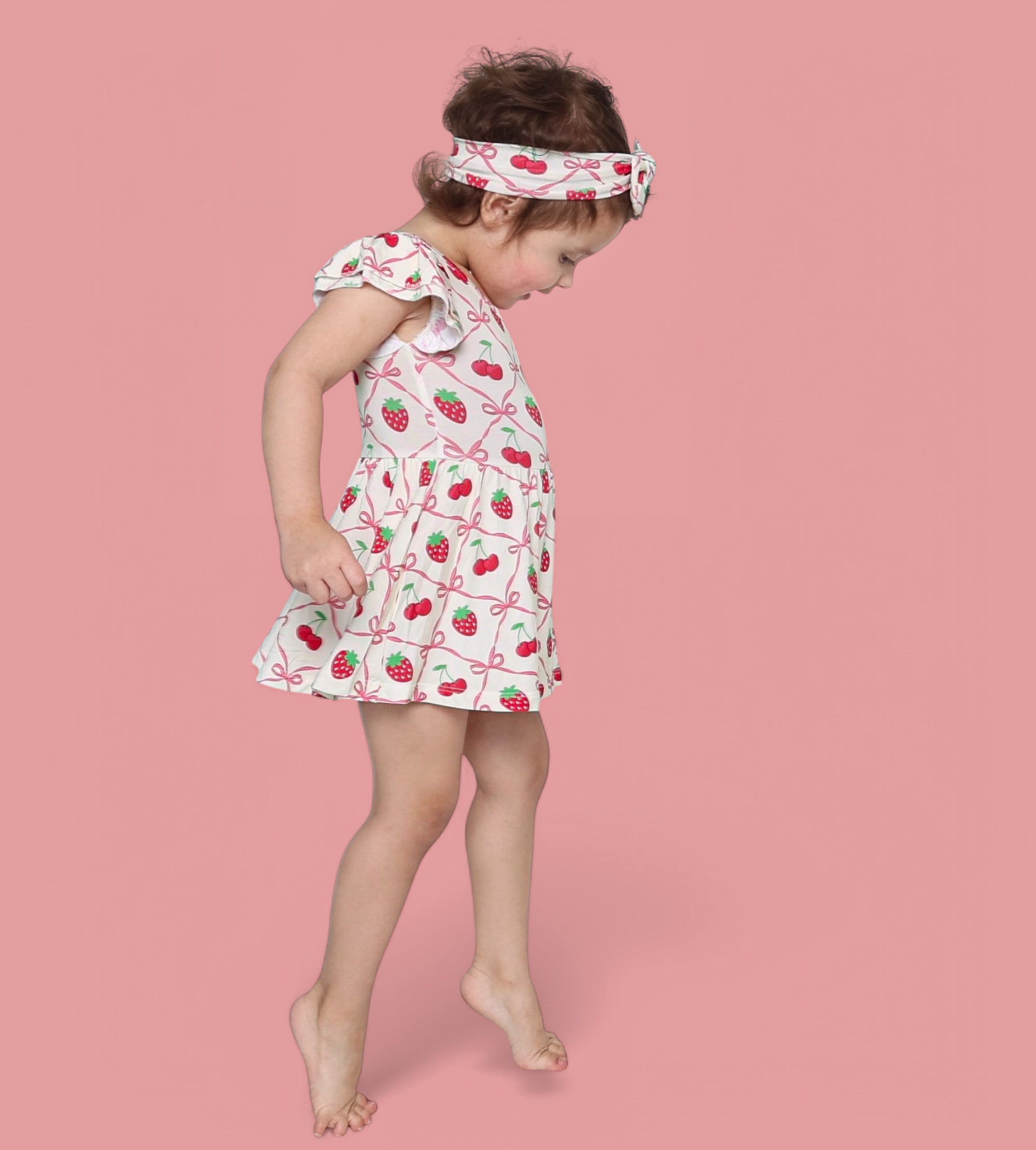 Cherry Bow Berry Dream Bodysuit Dress