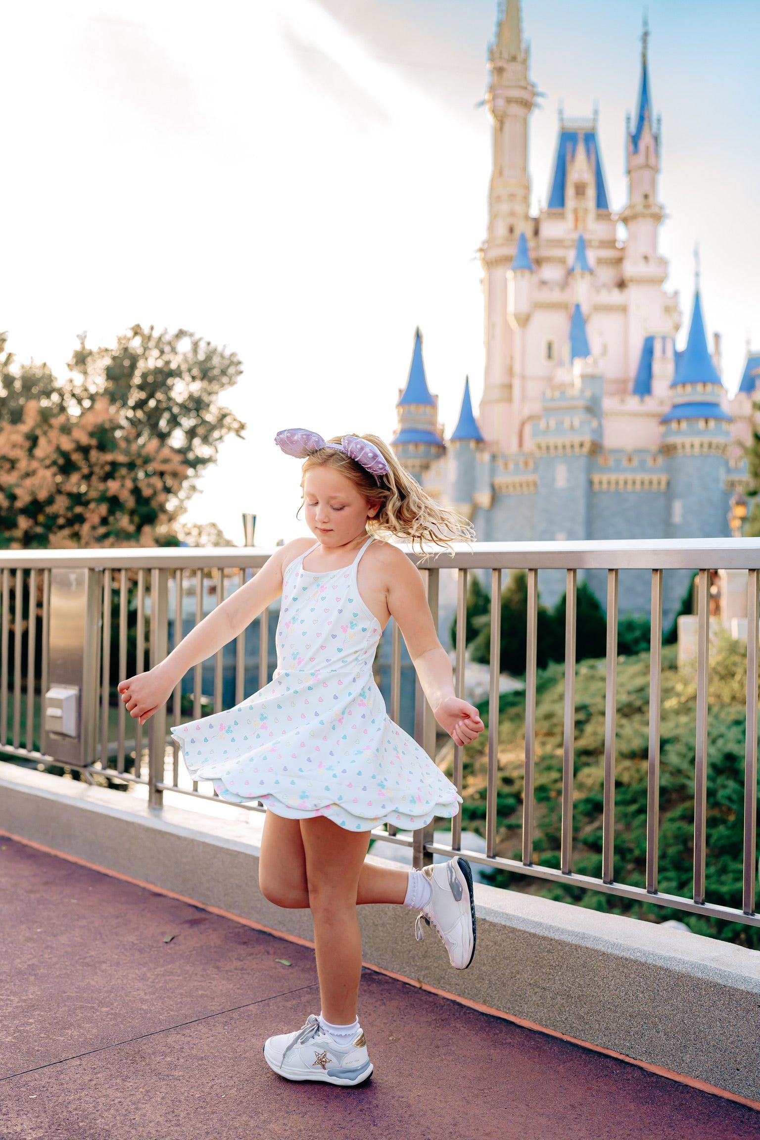 Main Street Magic Scallop Athleisure Dress