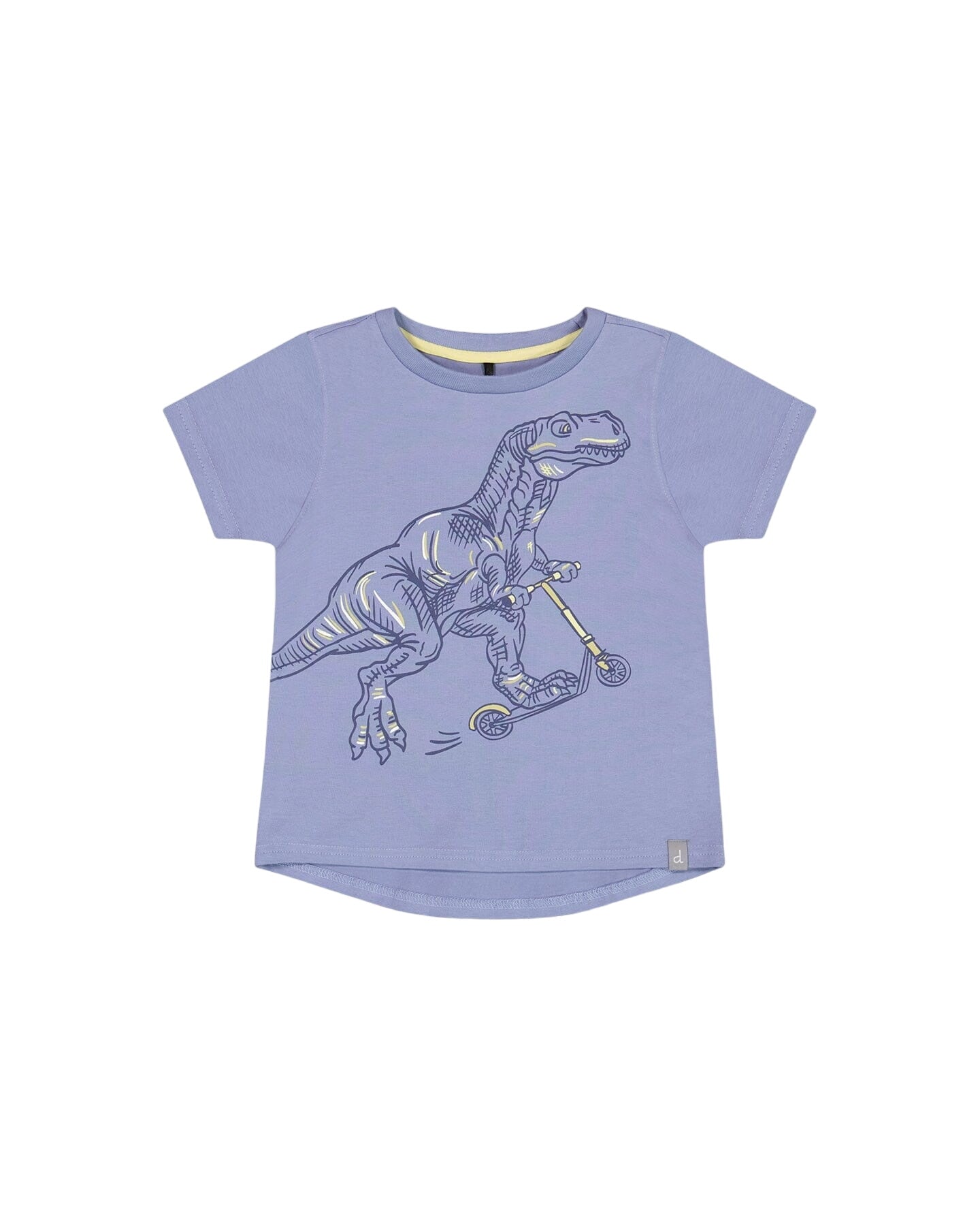 Organic Cotton T-shirt With Print Blue