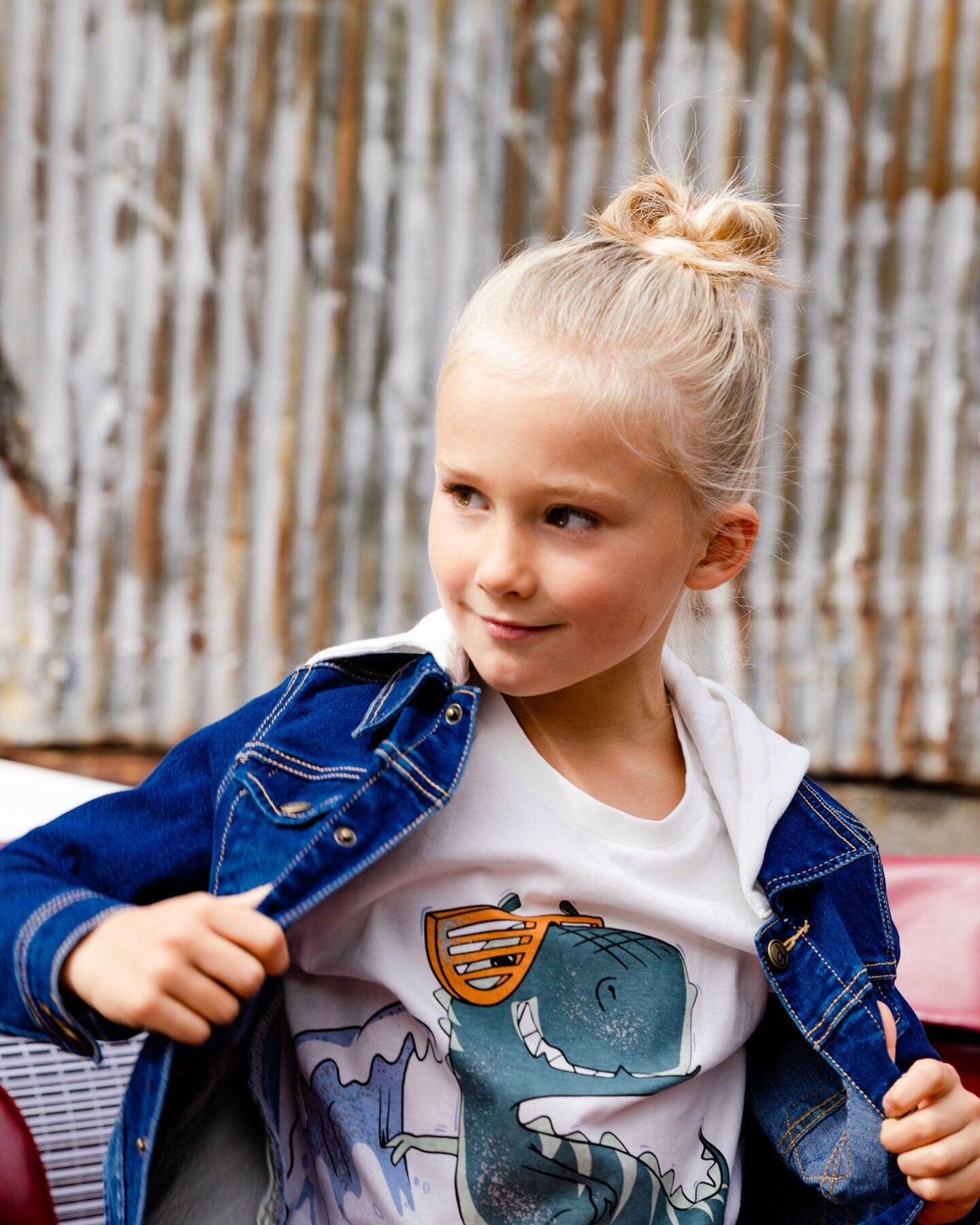 Drop Shoulder T-shirt Off White