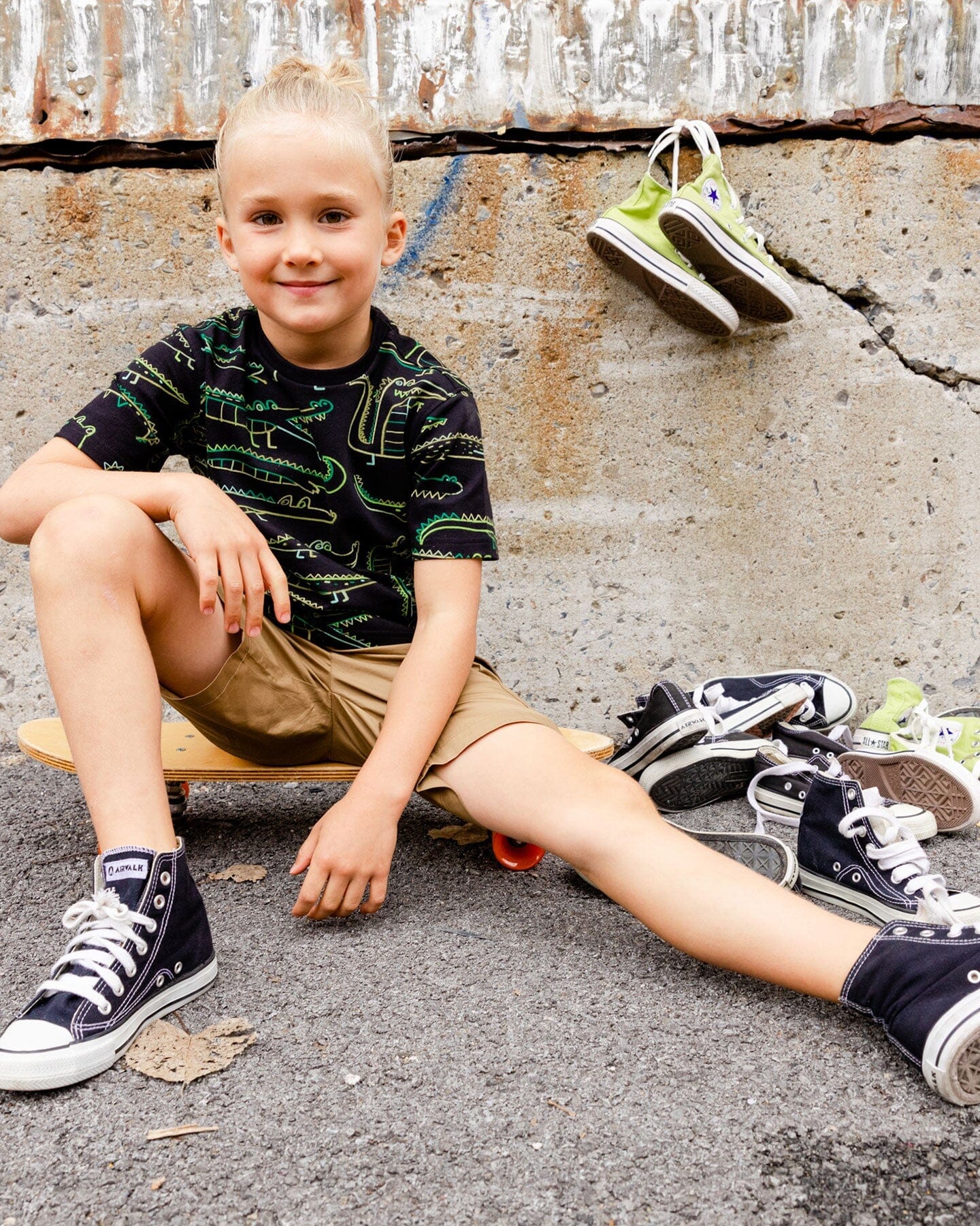 Organic Cotton Printed T-shirt Black