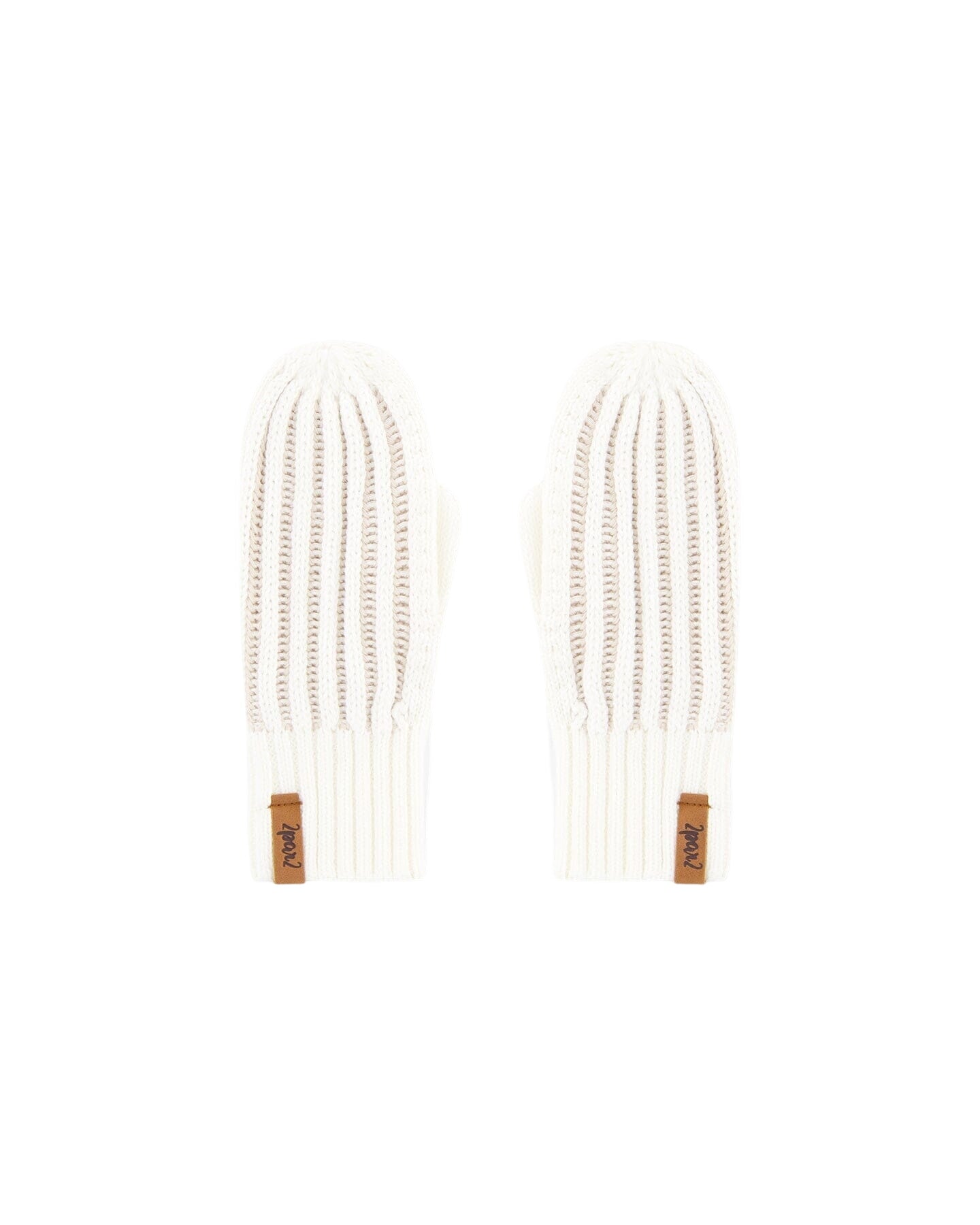 Knit Mittens Off White