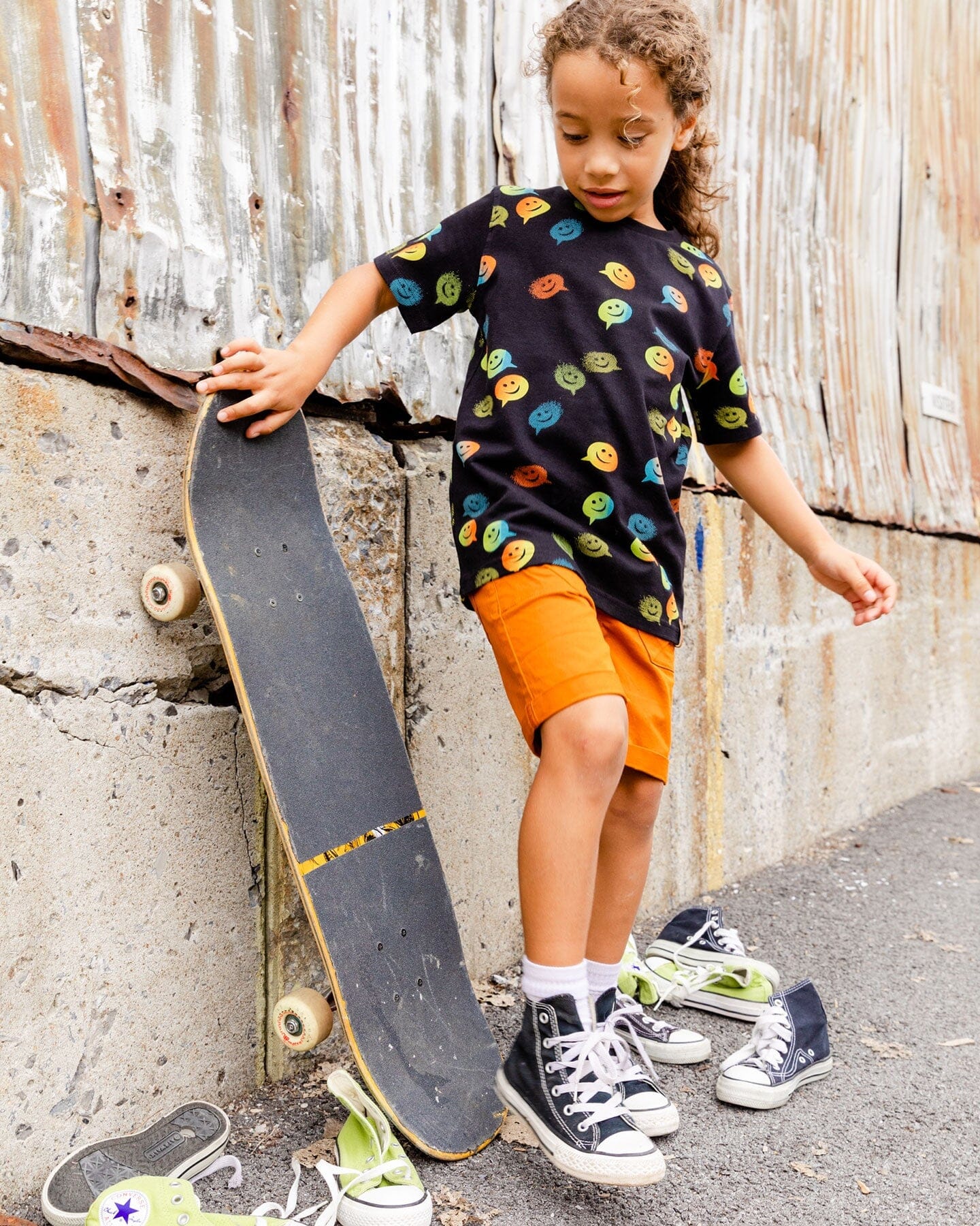 Stretch Twill Short Dusty Orange