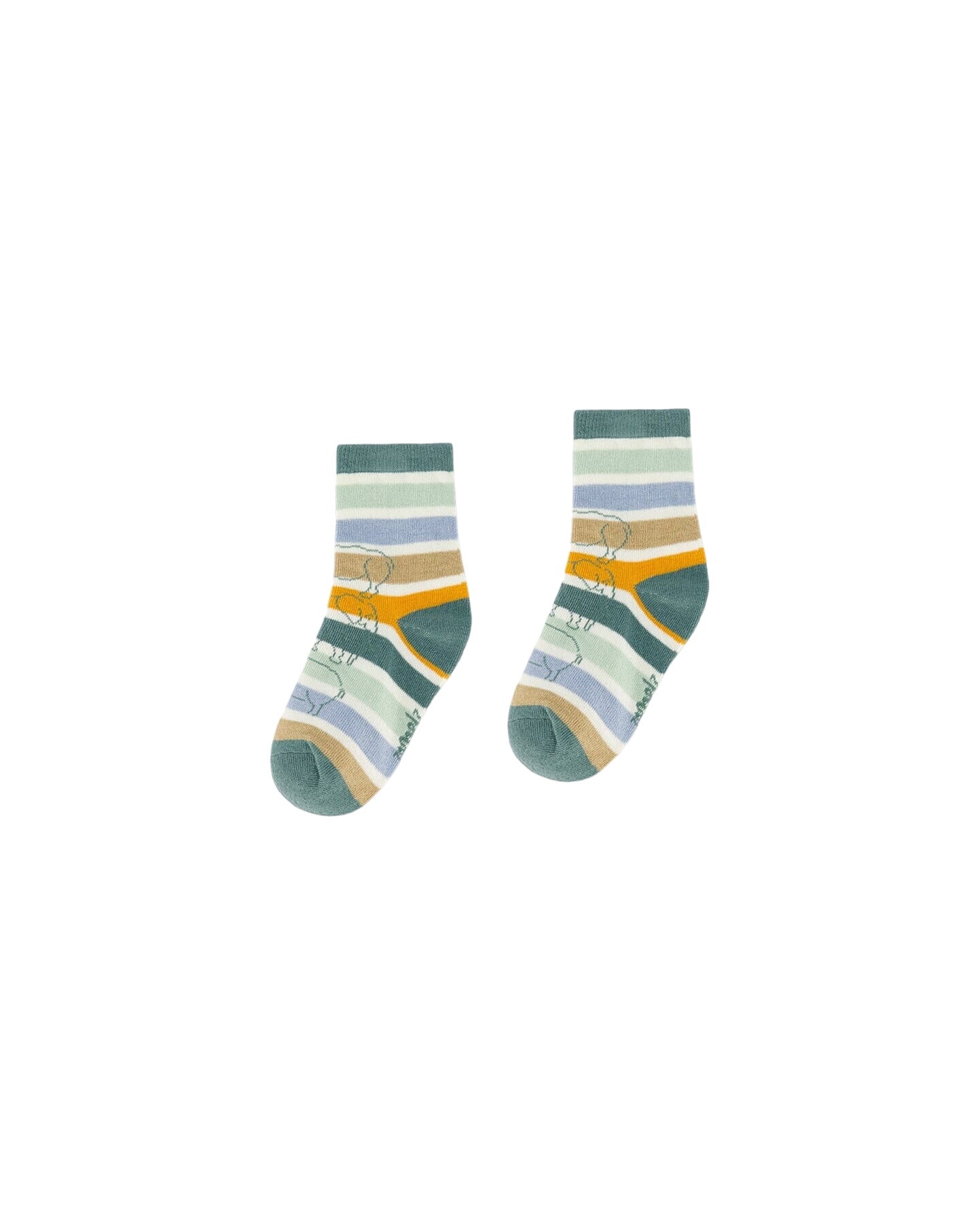 Jacquard Socks Pine Green