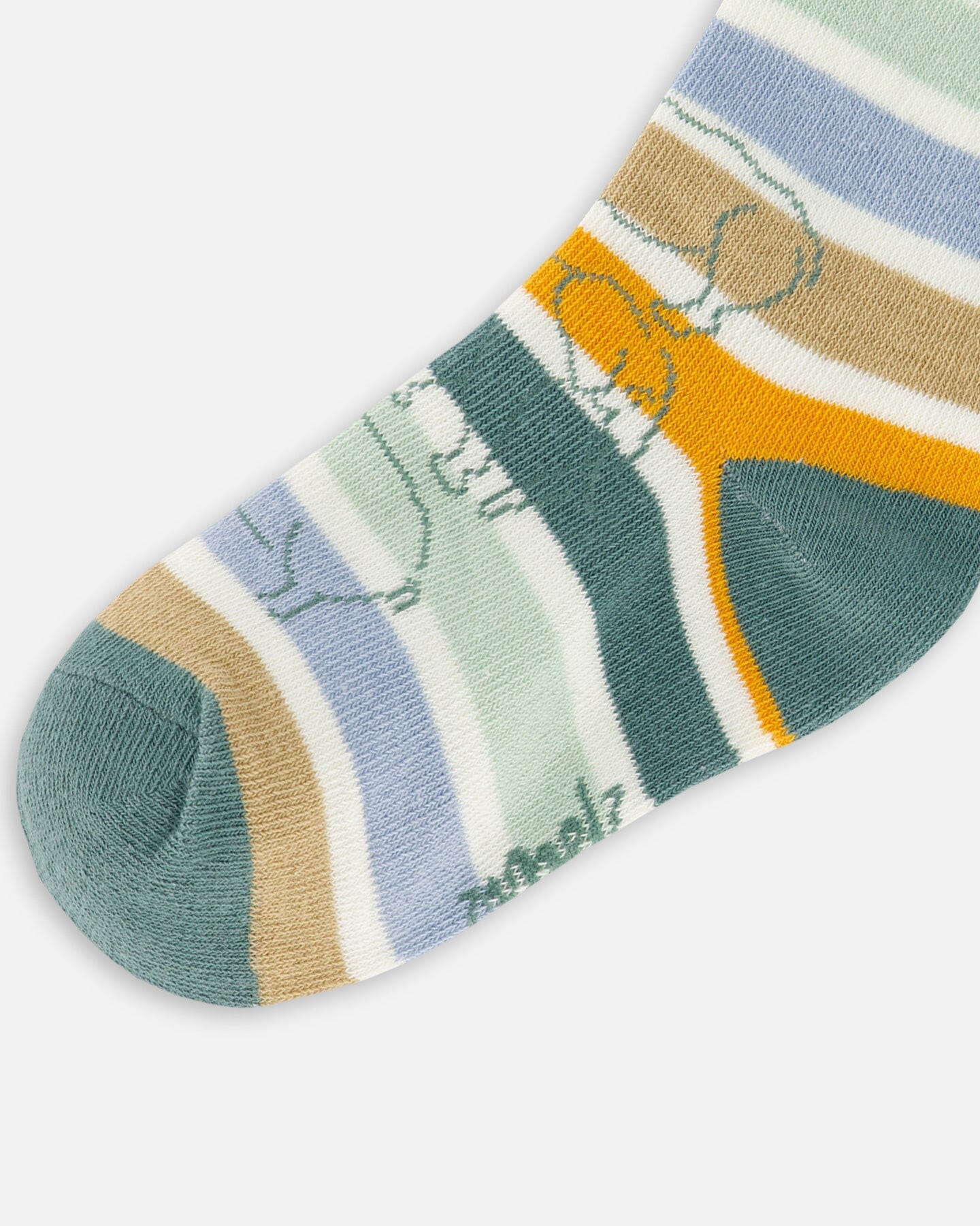 Jacquard Socks Pine Green