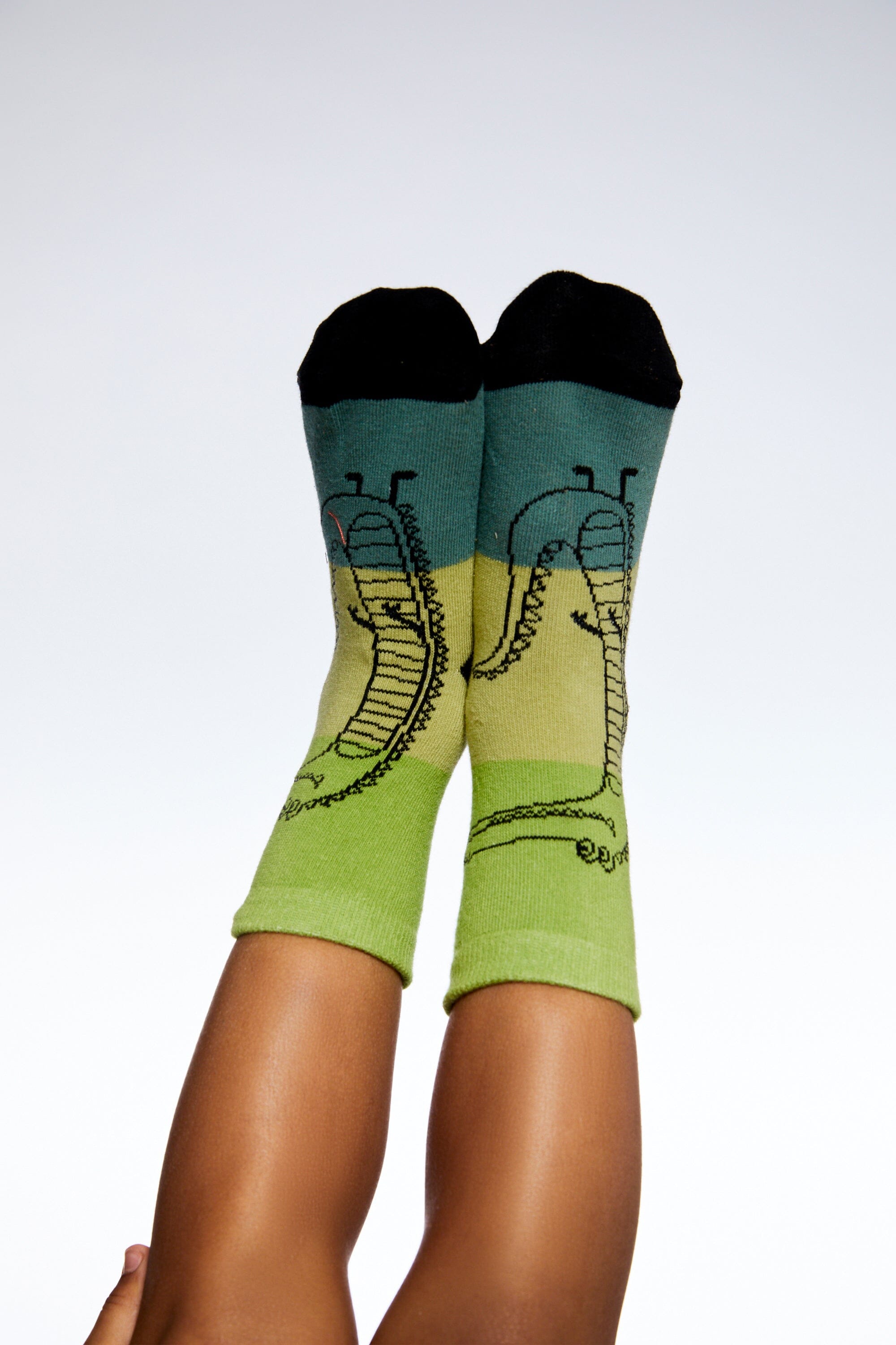 Jacquard Socks Multi Green