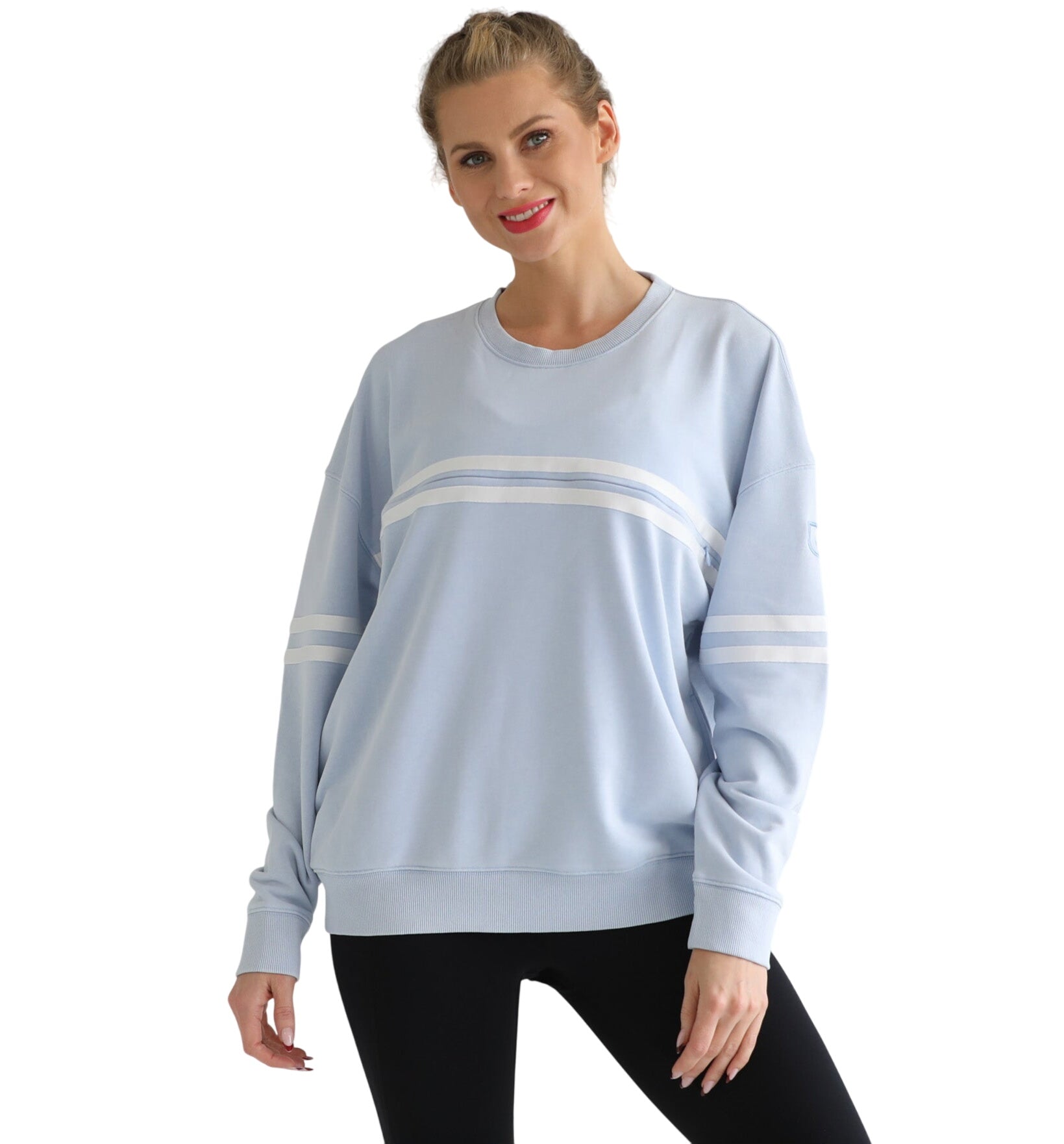 Celine Slouchy Nursing Pullover (morning Haze)
