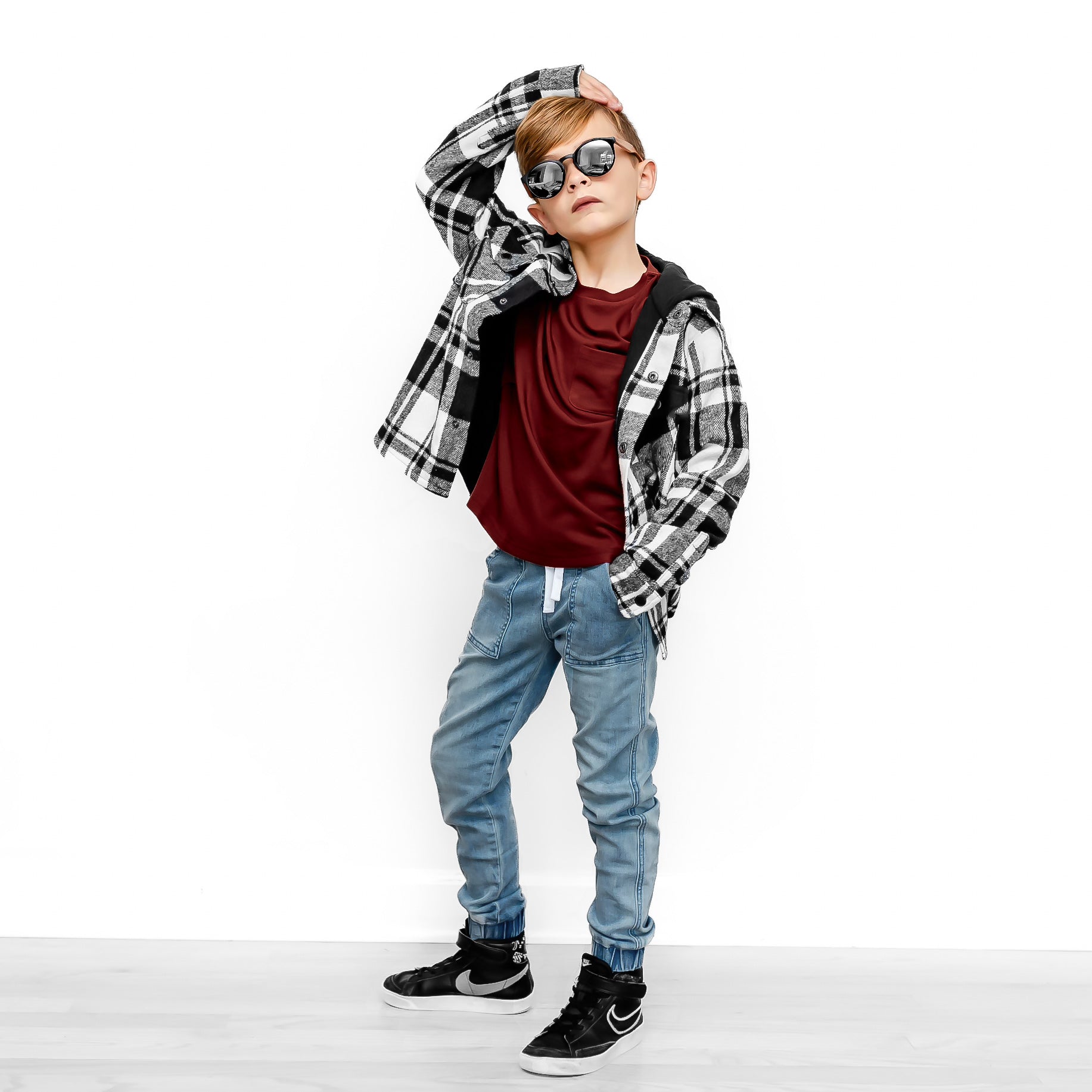 Bamboo Pocket Tee - Wine