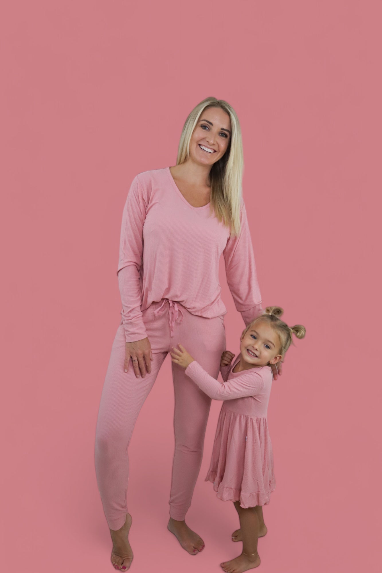 Mauve Rib Women’s Jogger Dream Set