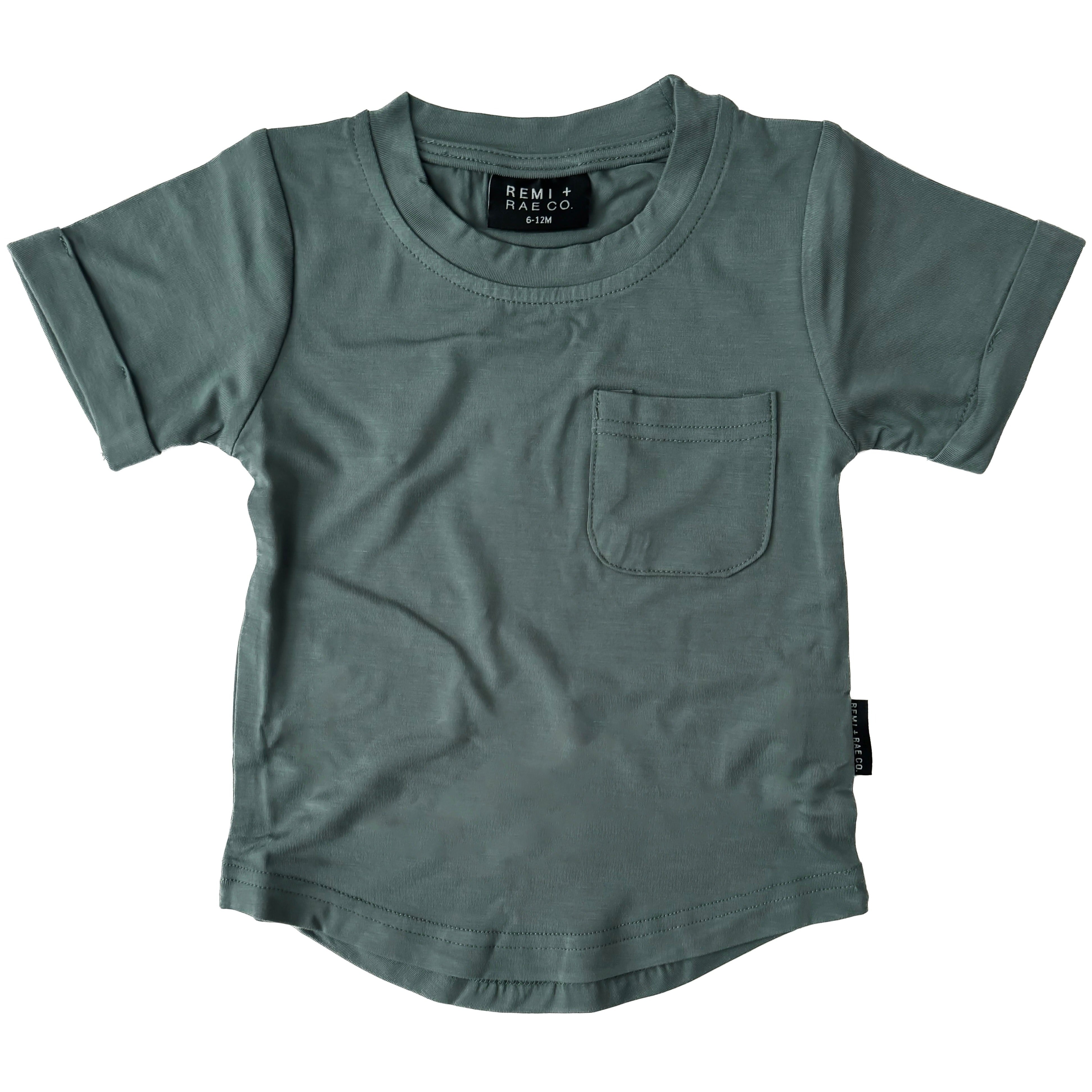 Bamboo Pocket Tee - Spruce